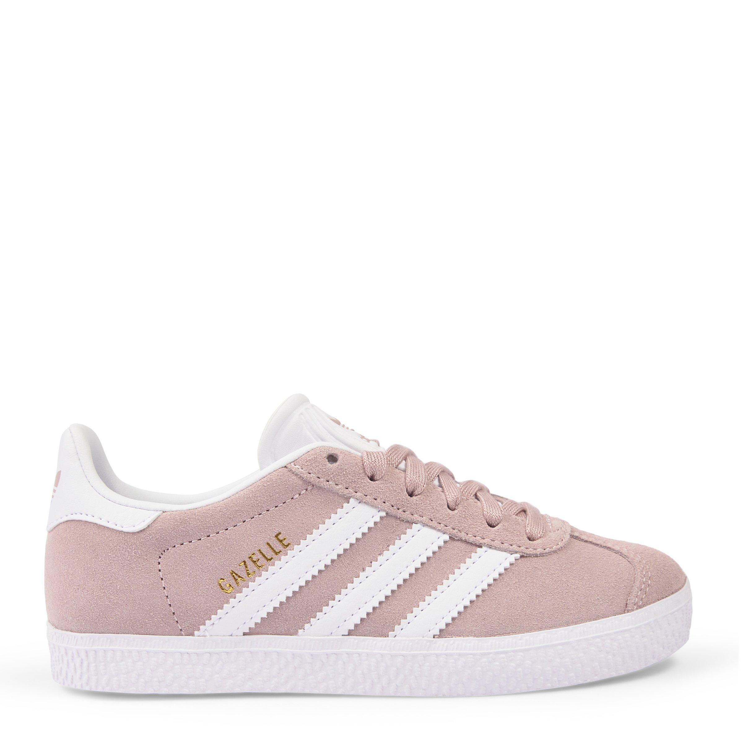 Pink adidas gazelle hot sale kids