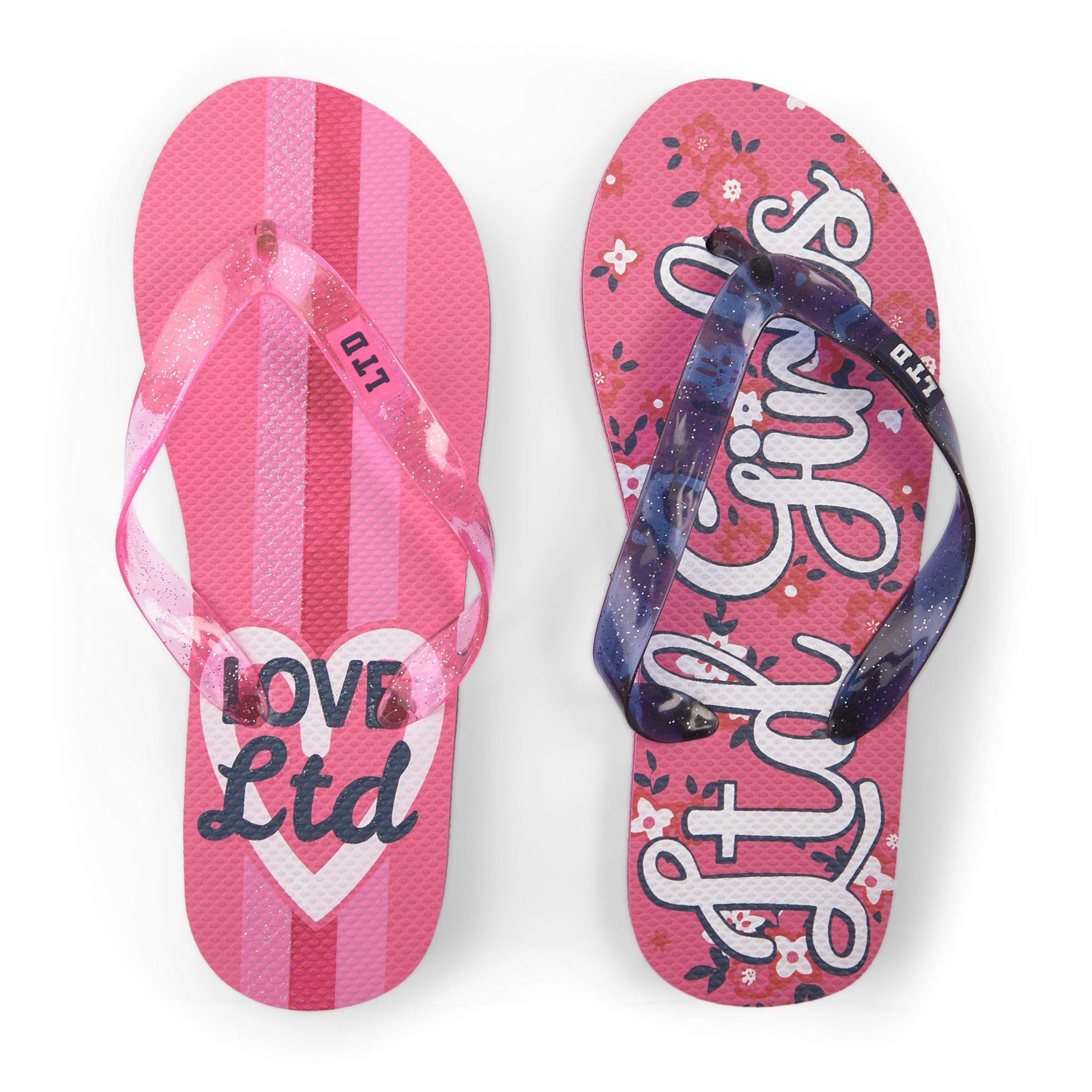 Love pink store flip flops