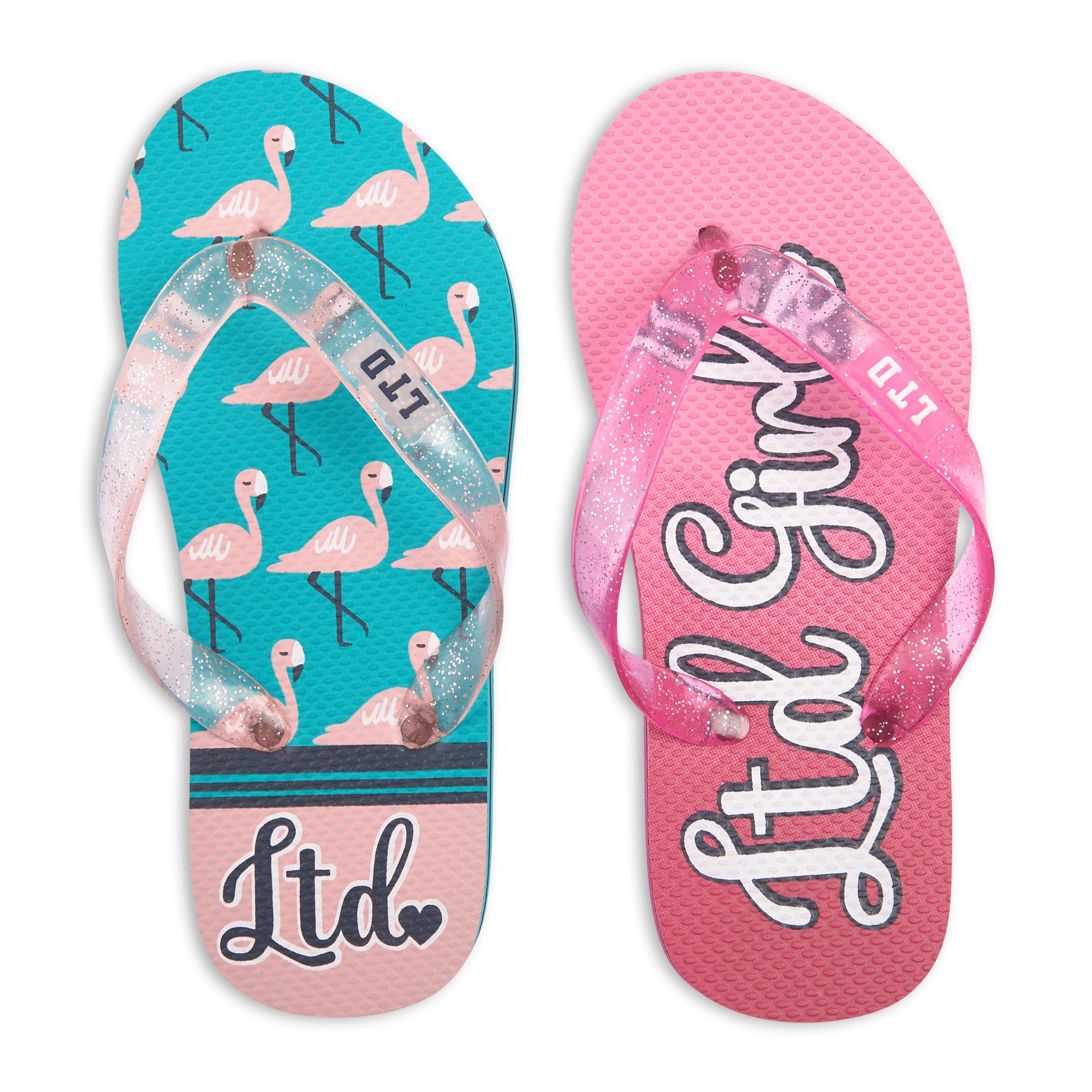 Kids girls store flip flops