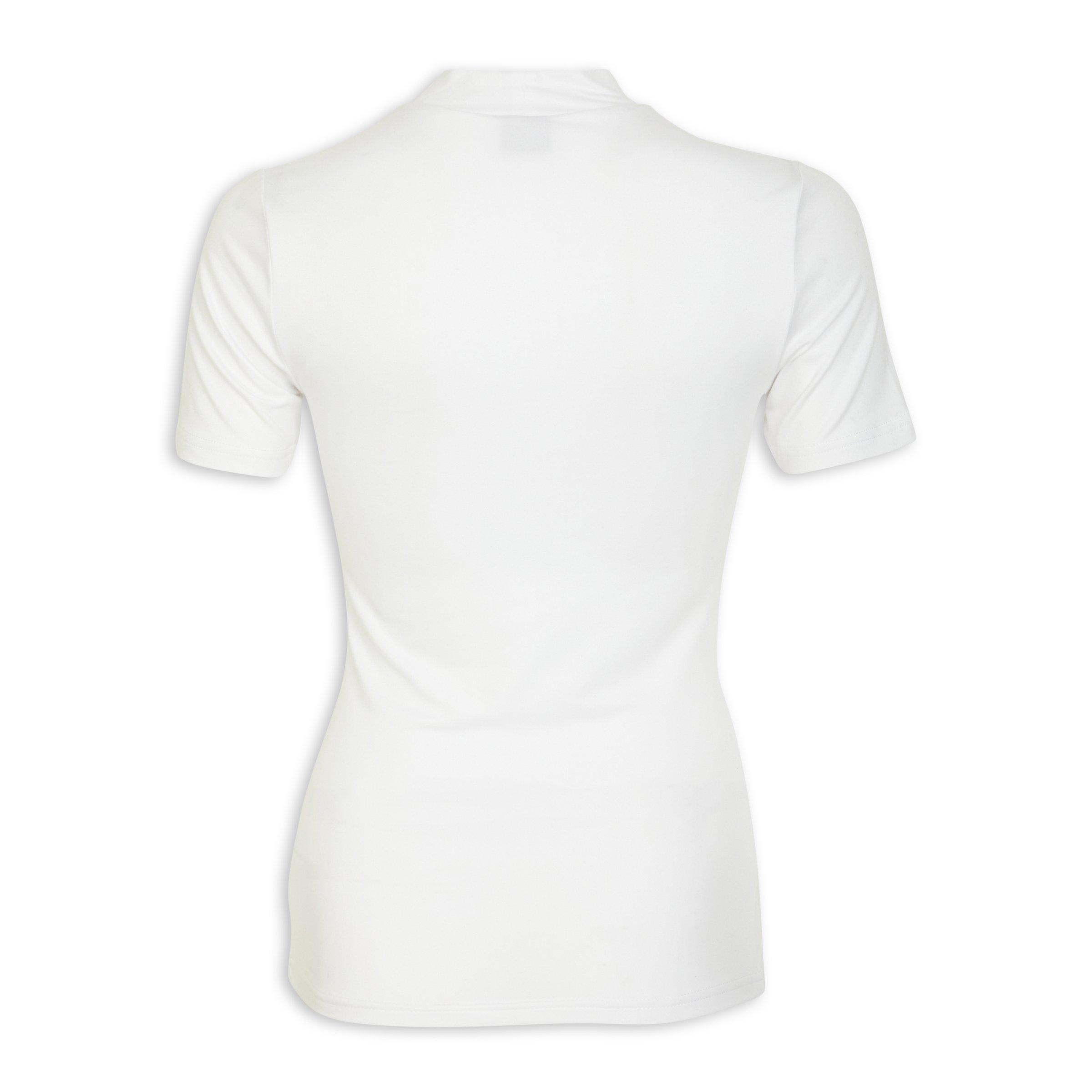 Turtle neck outlet white t shirt