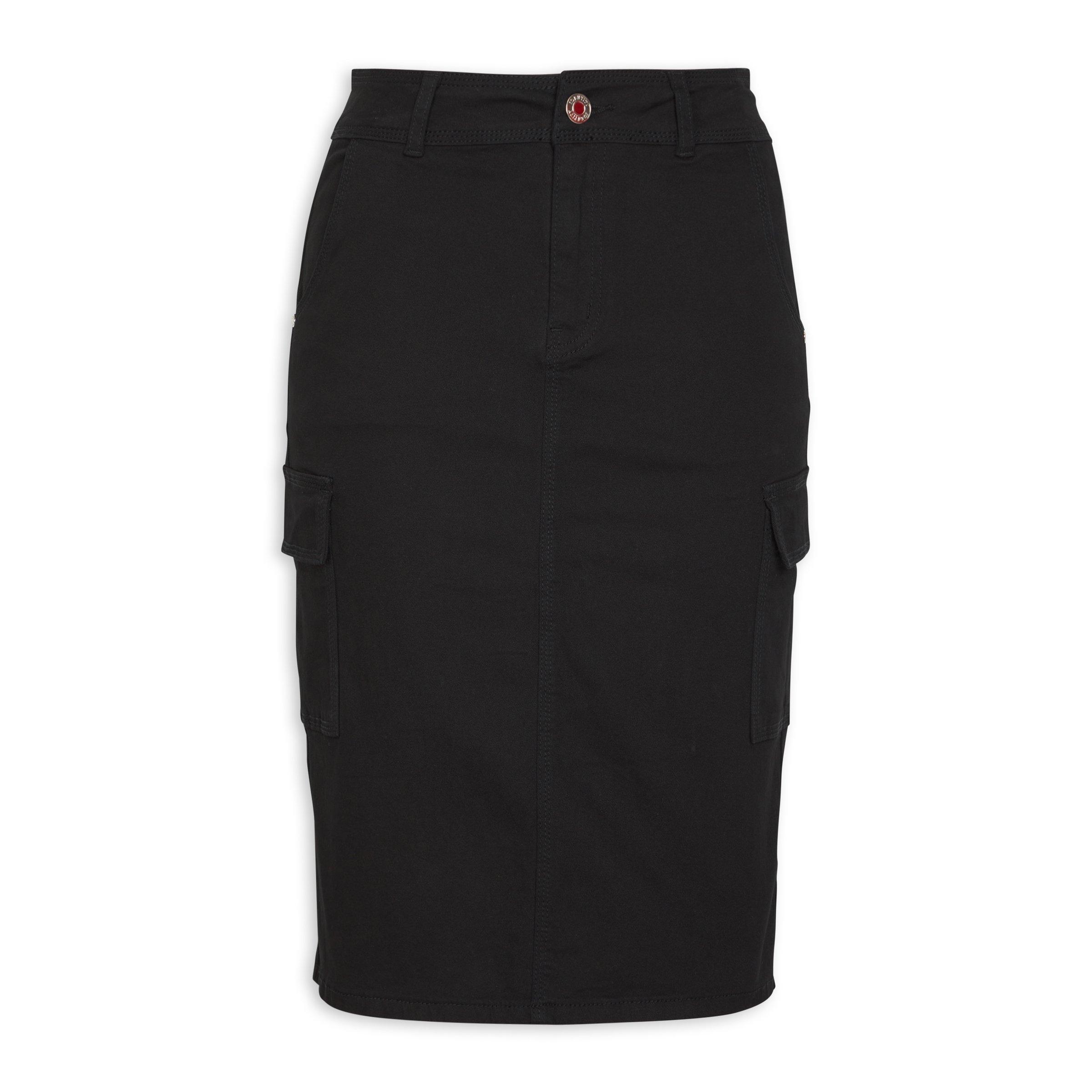 Black Utility Pencil Skirt (3106461)