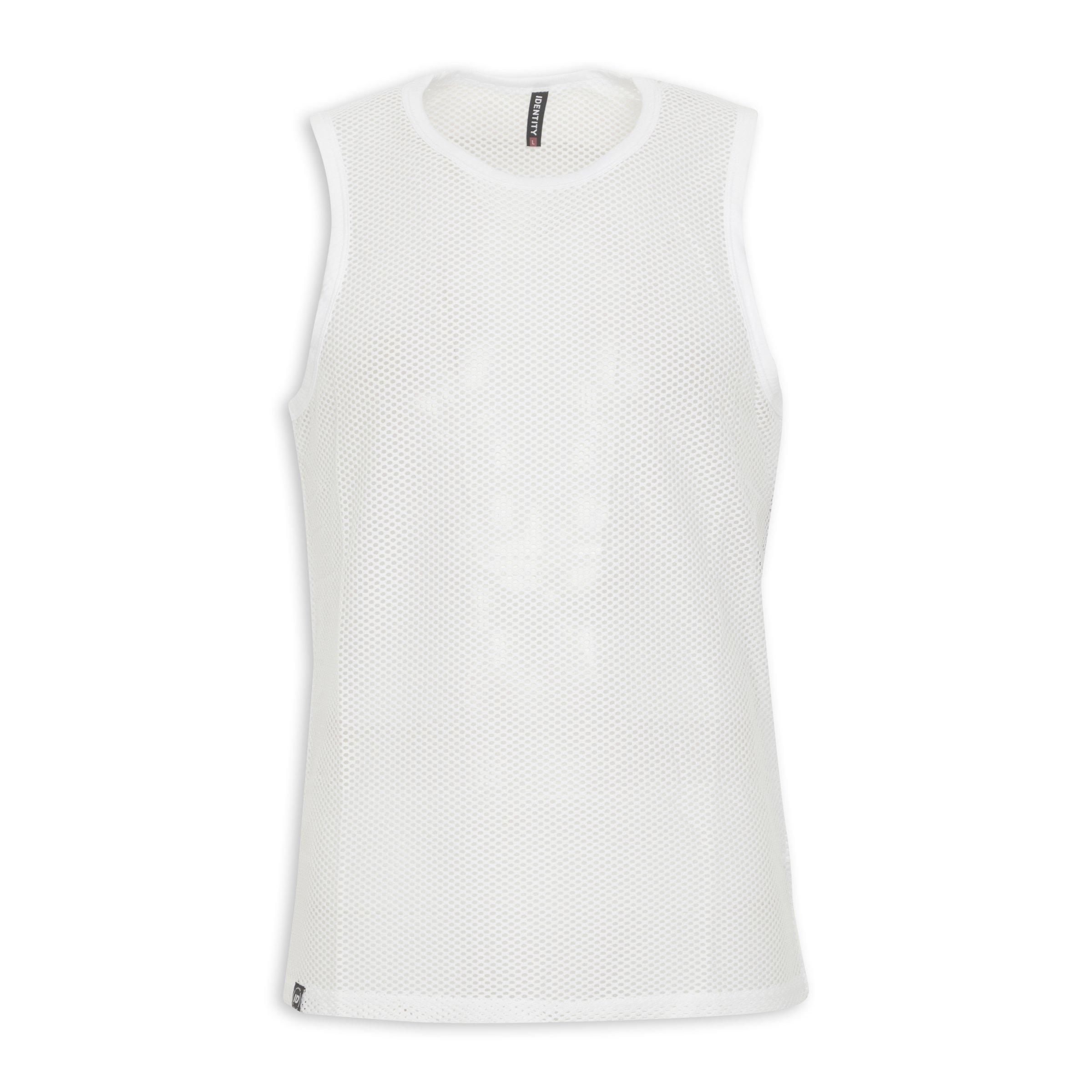 White mesh vest top