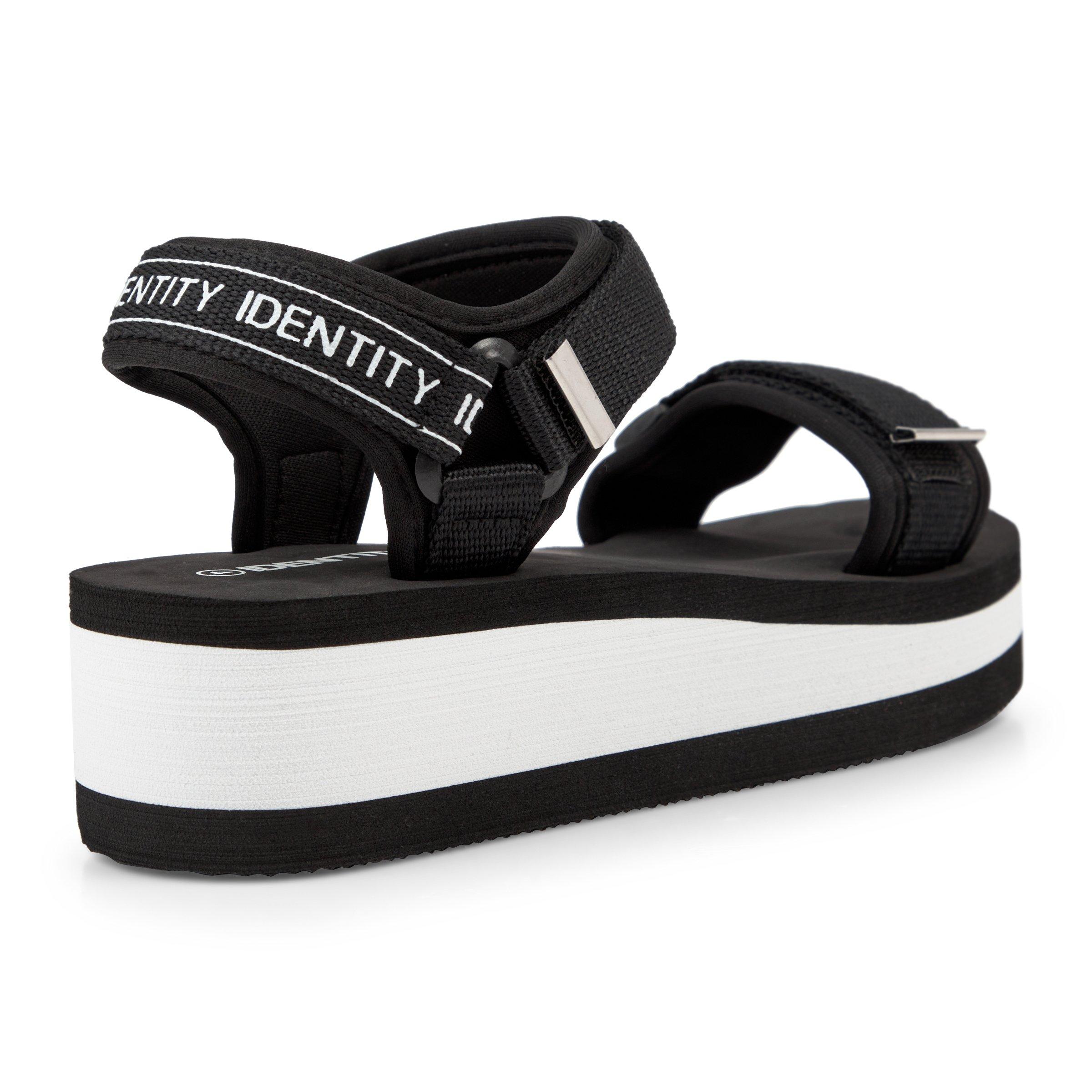 White athletic sandals hot sale