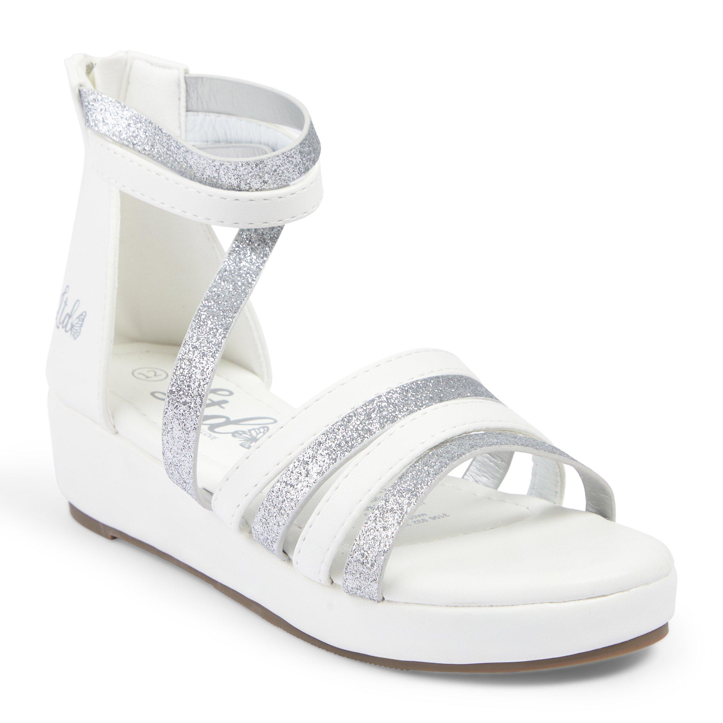 Kids on sale white wedges