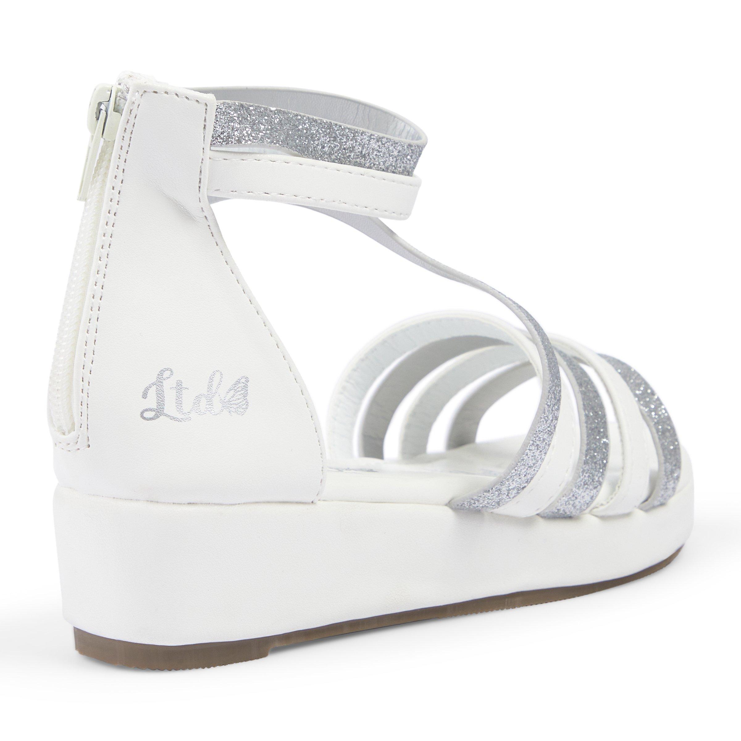 Girls white best sale wedge sandals