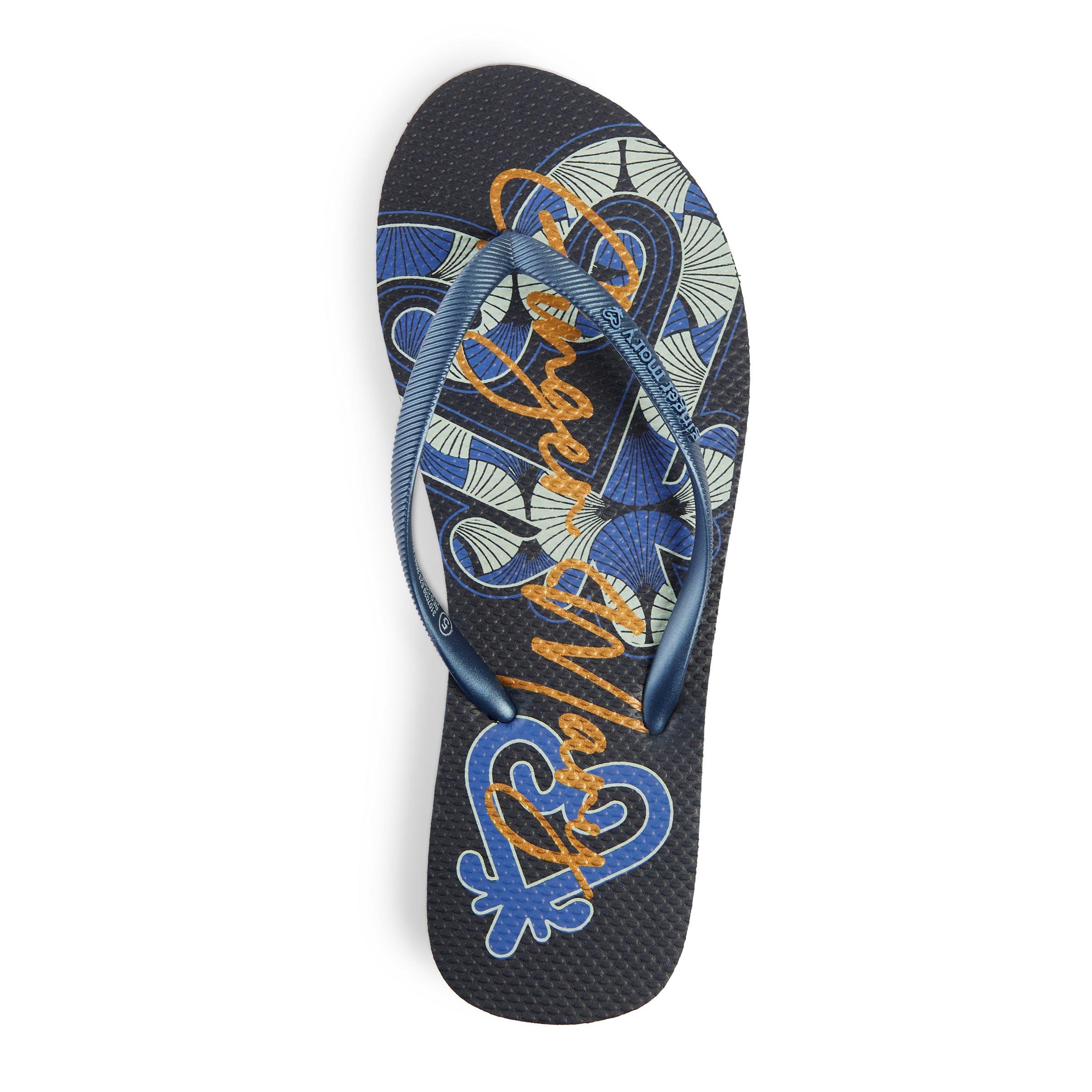 Flip flops navy on sale blue