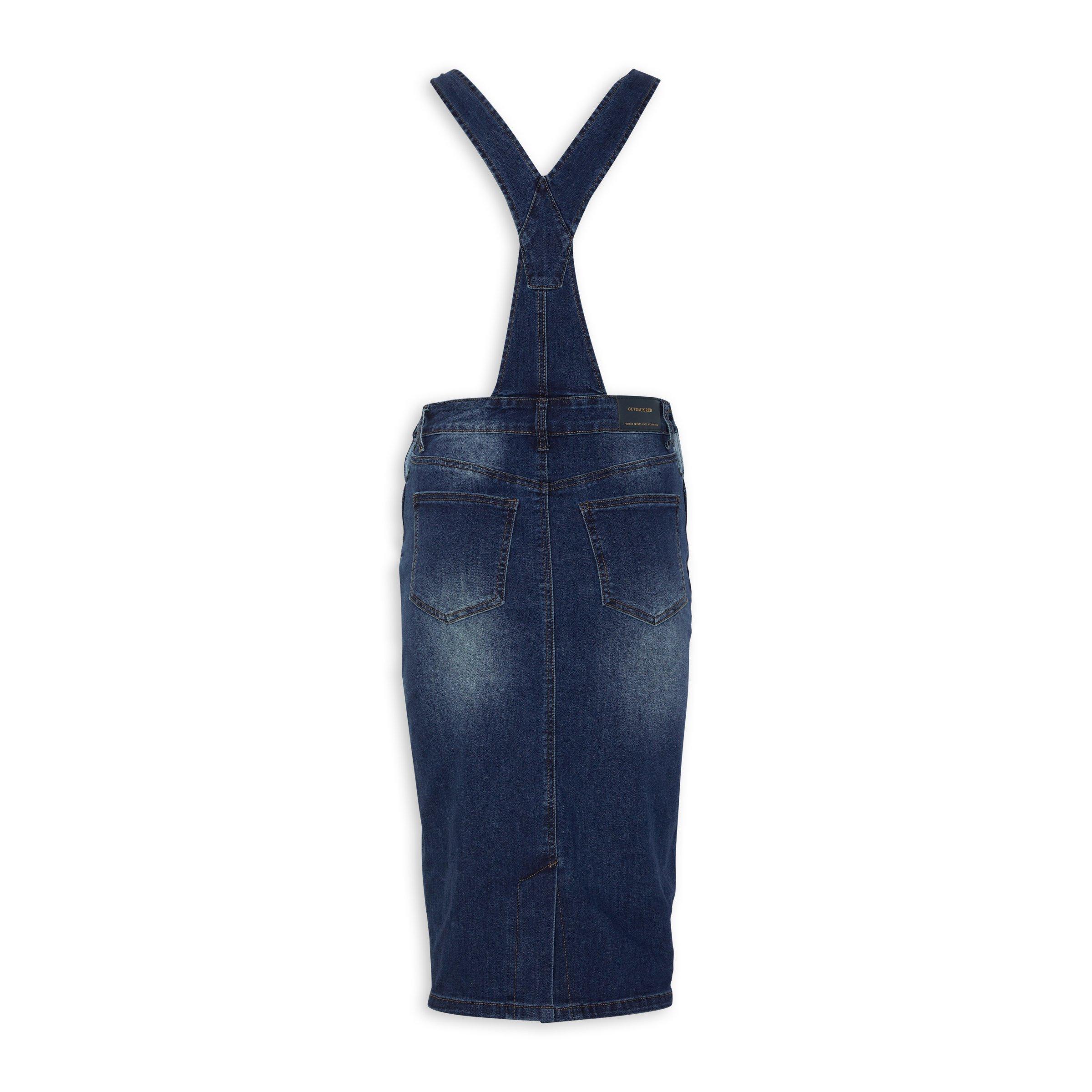 Indigo Denim Dungaree Skirt (3107054) | OUTBACK RED
