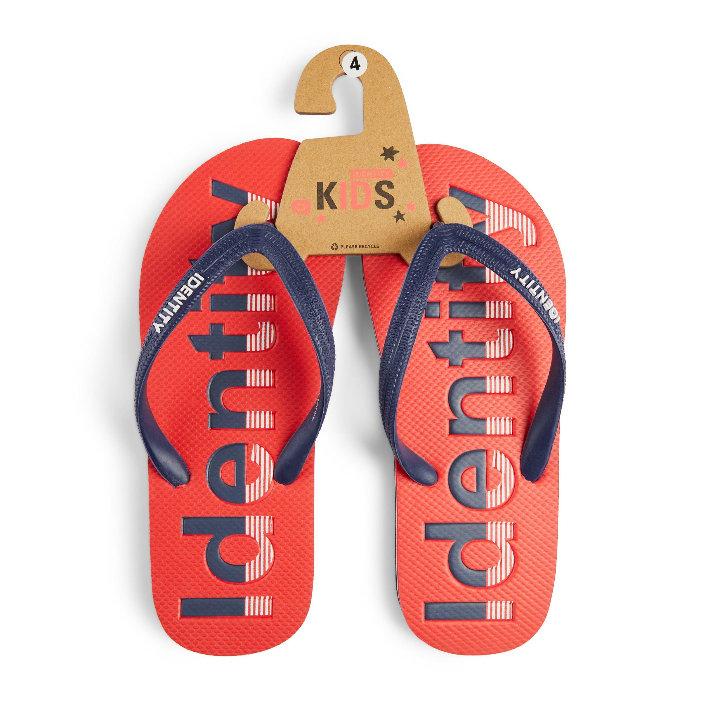 Boys red sales flip flops