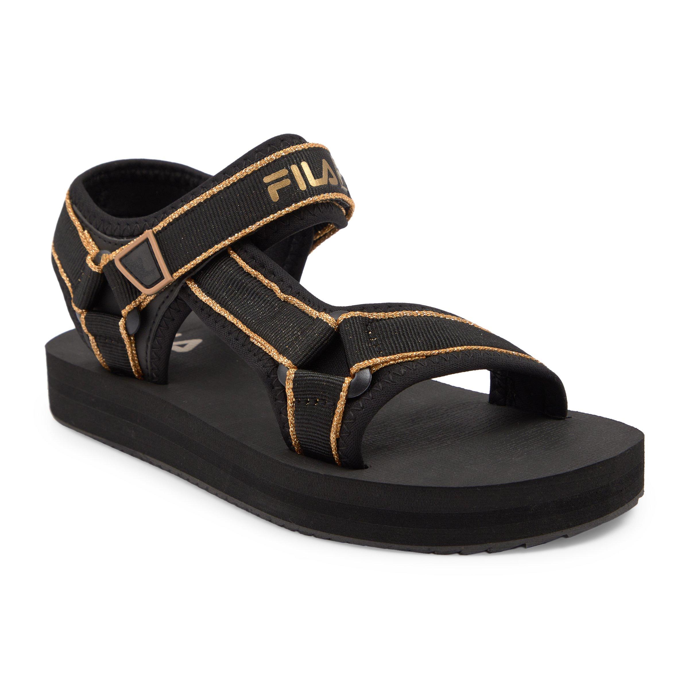 Fila sandals cheap womens black