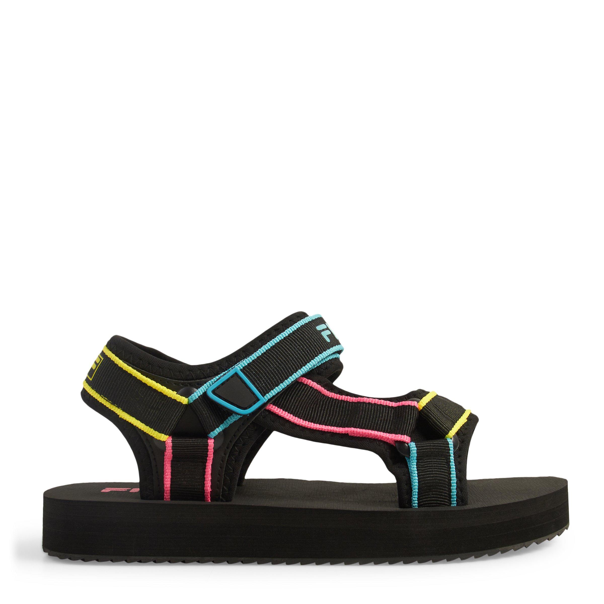 Fila sandals all on sale black