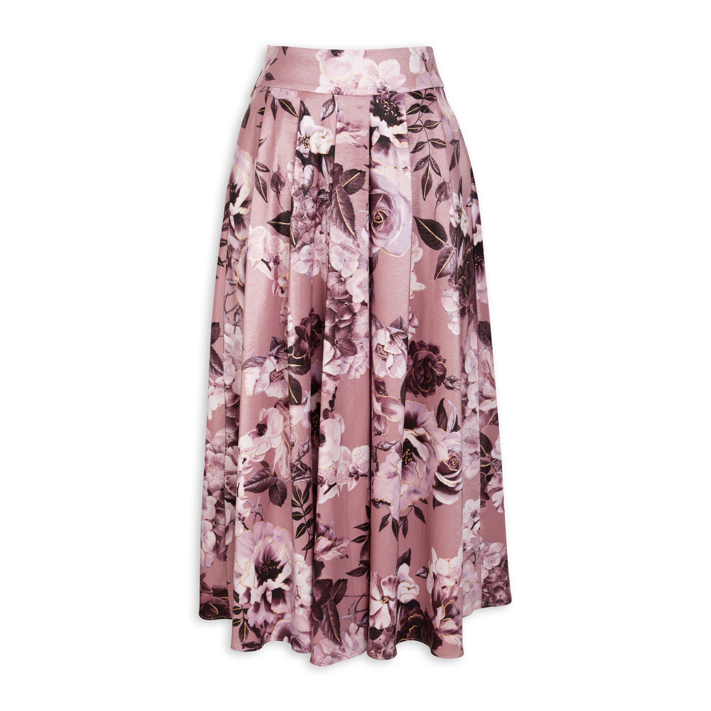 Long floral skirt formal best sale