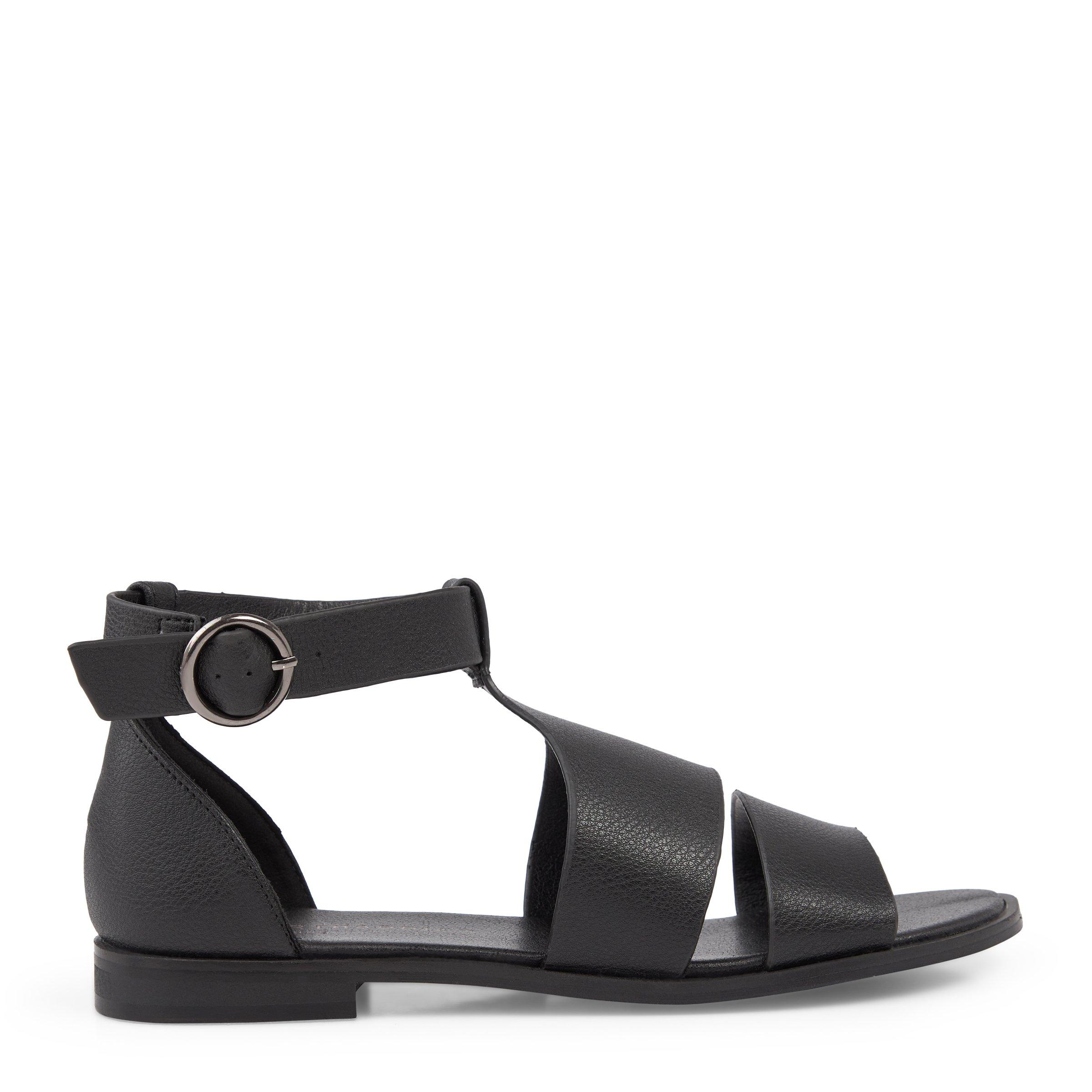 Full best sale black sandals