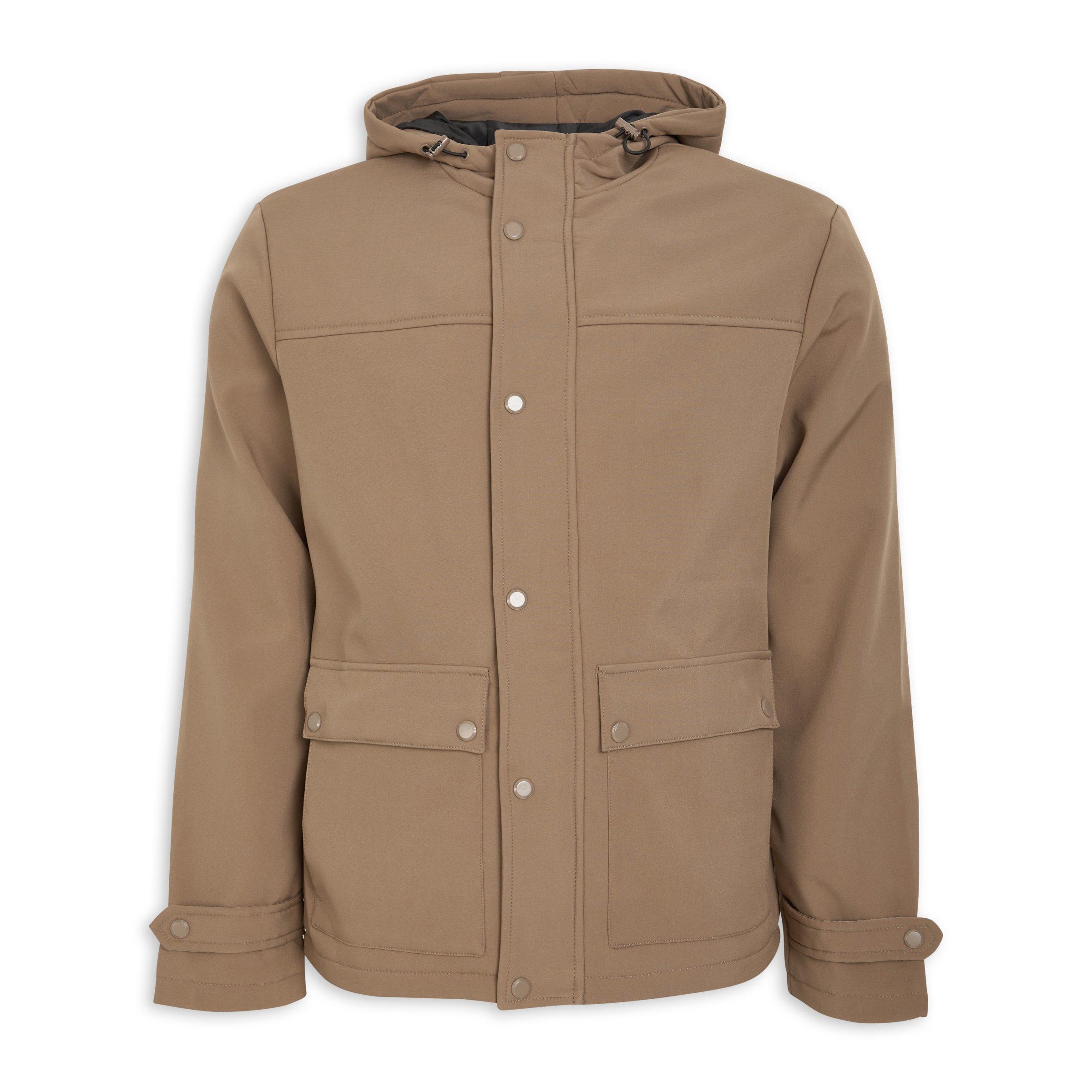 Camel shop hooded jacket