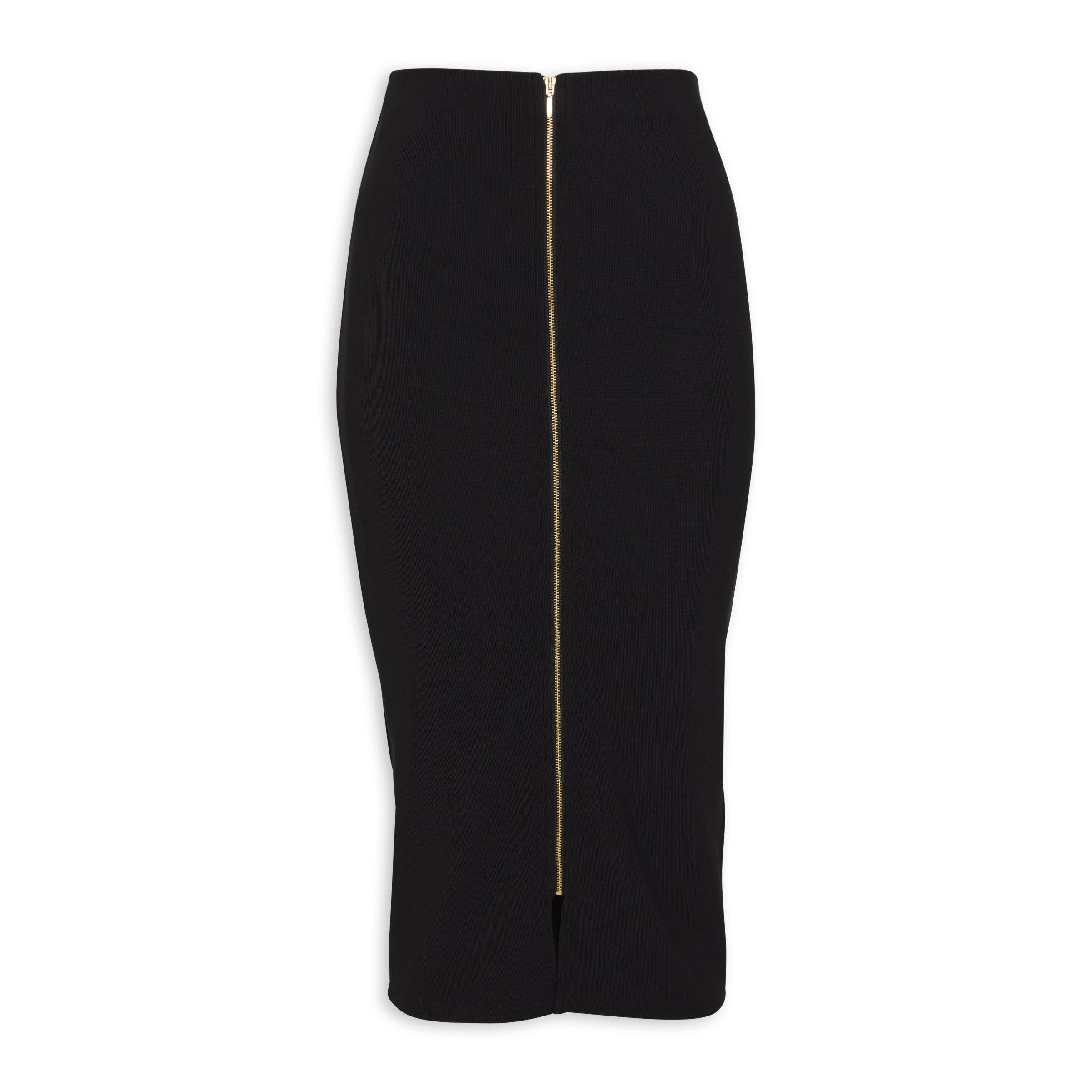 Black pencil skirt outlet gold zipper