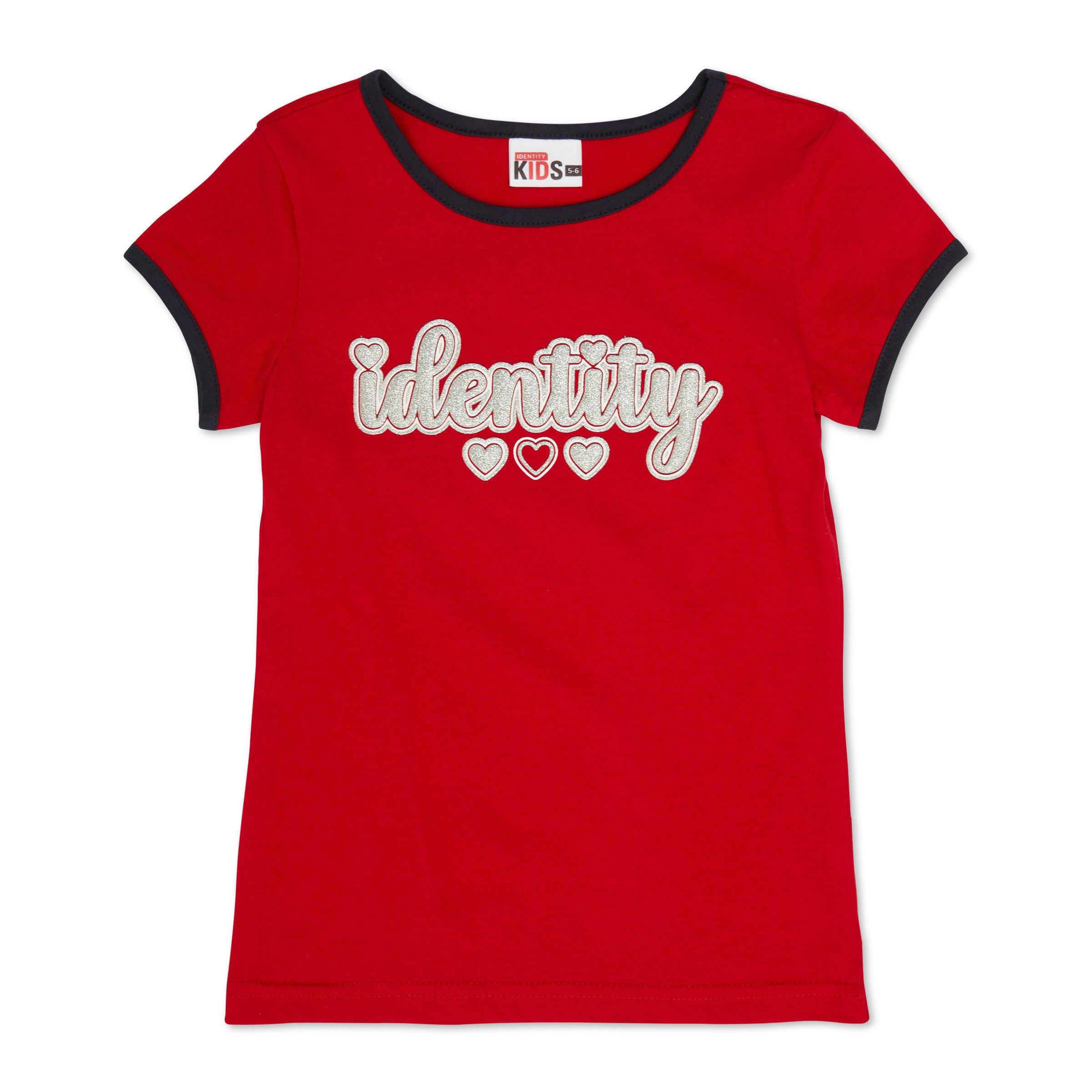 Kid Girl Red Fitted T shirt
