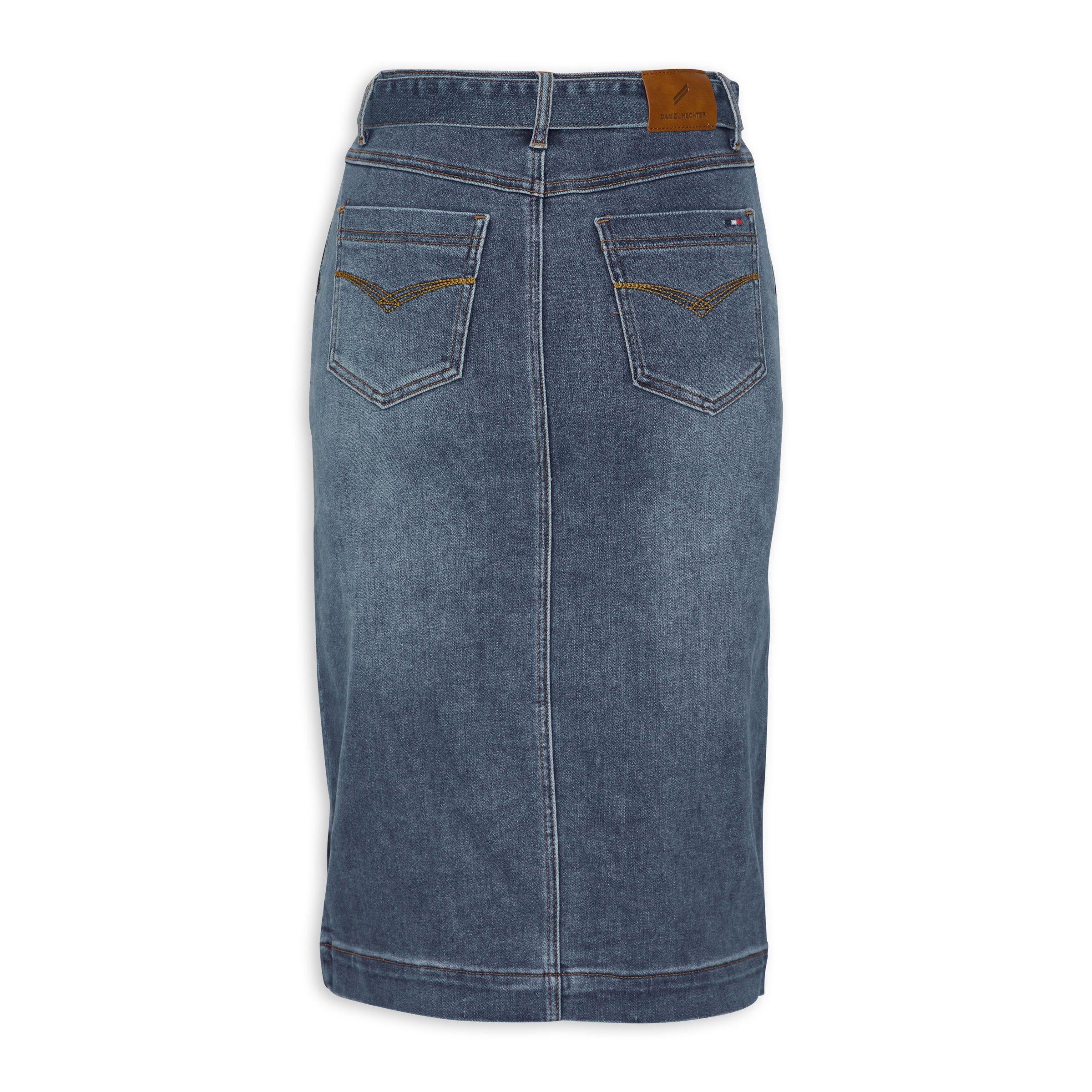 Denim pencil skirt sales uk