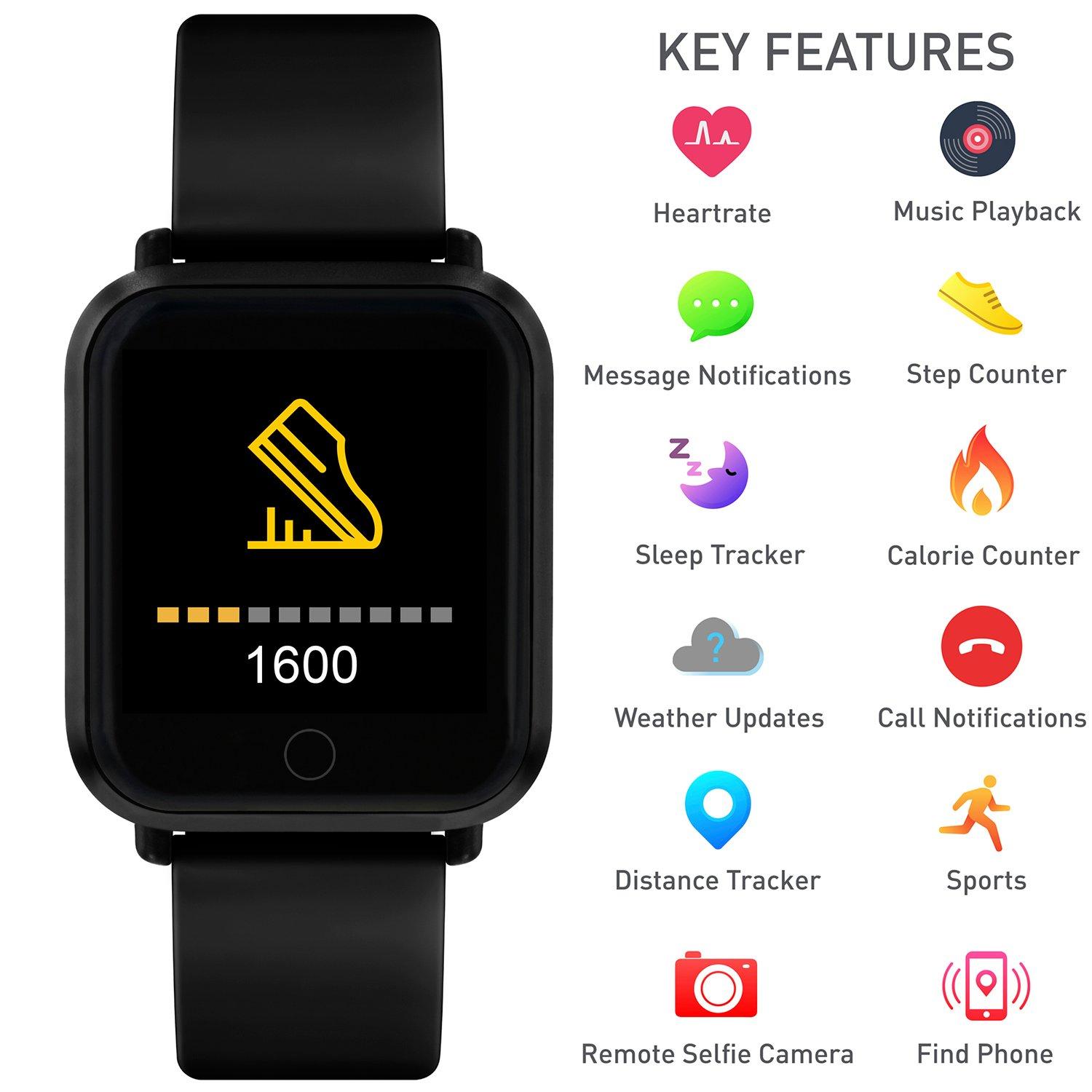 Black square online smartwatch