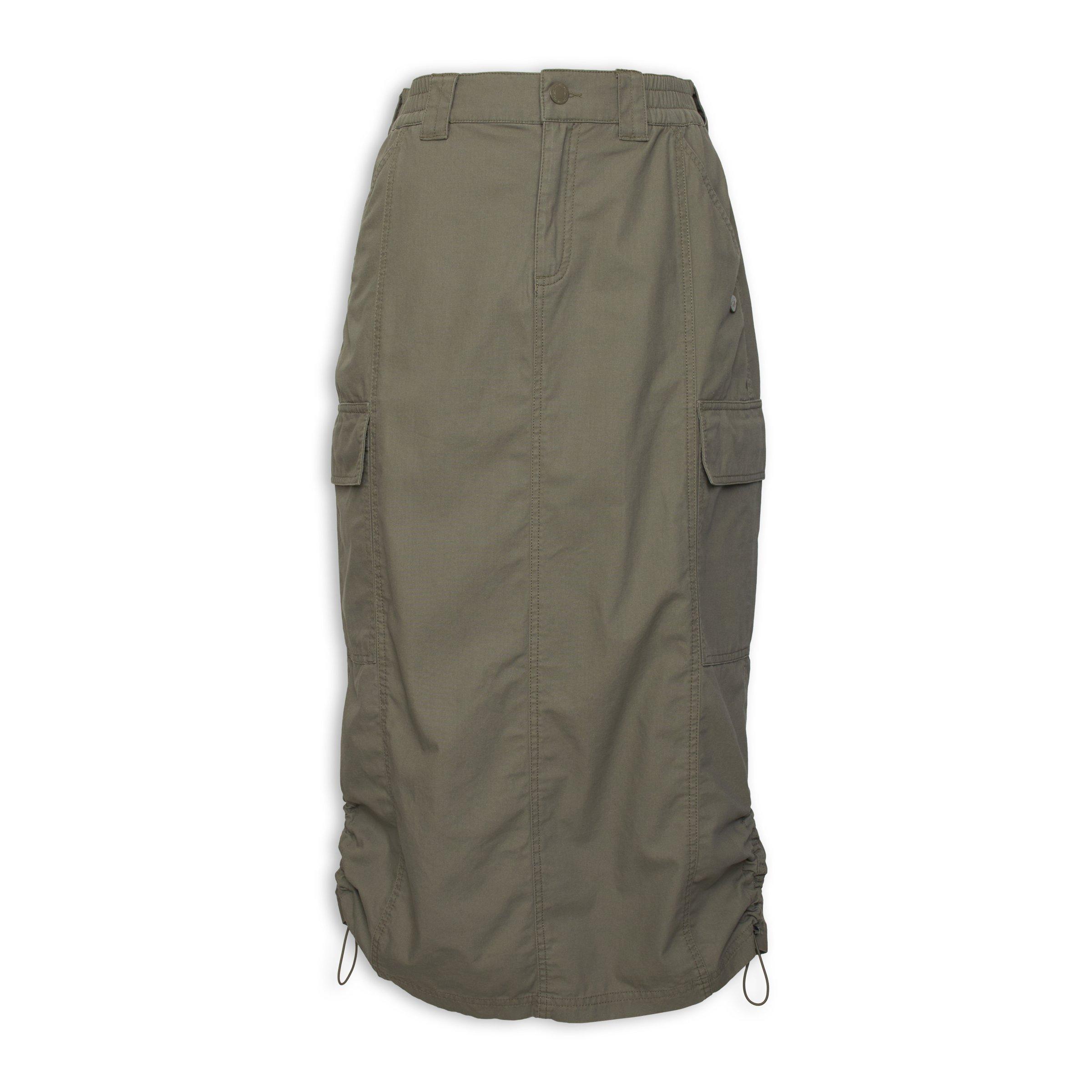 Green A line Utility Skirt 3108386 TRS