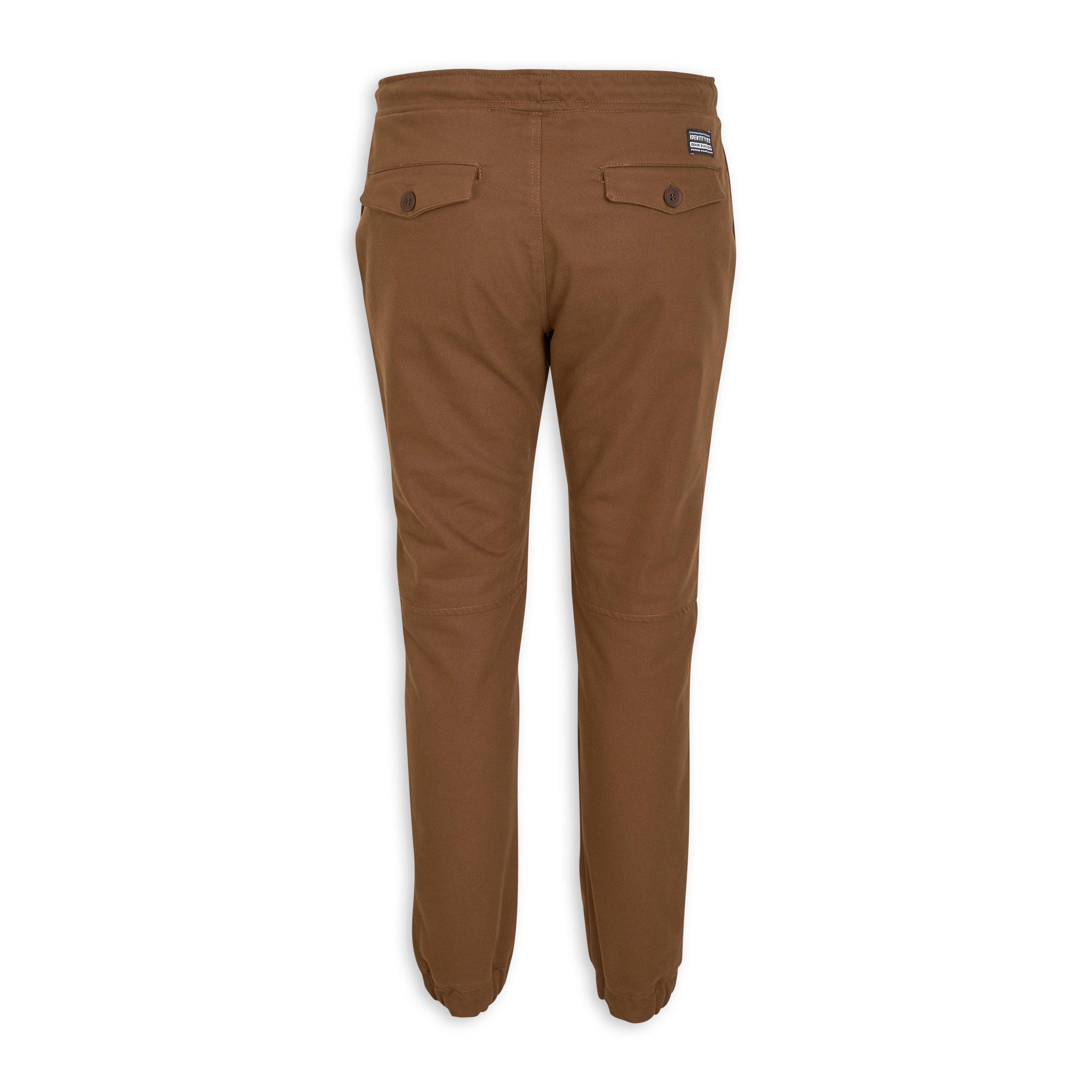 Camel cuffed online joggers