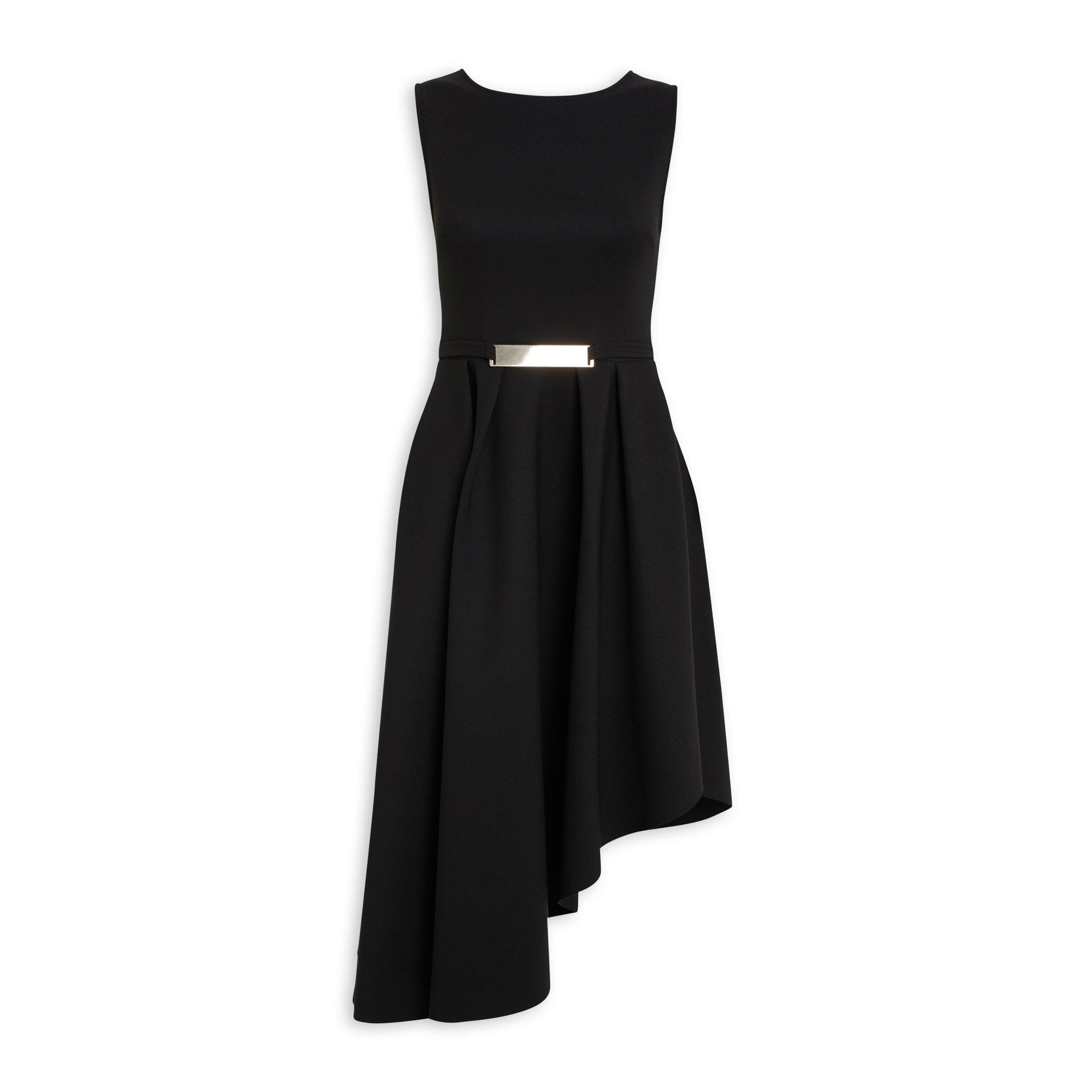 Black deals flare dress