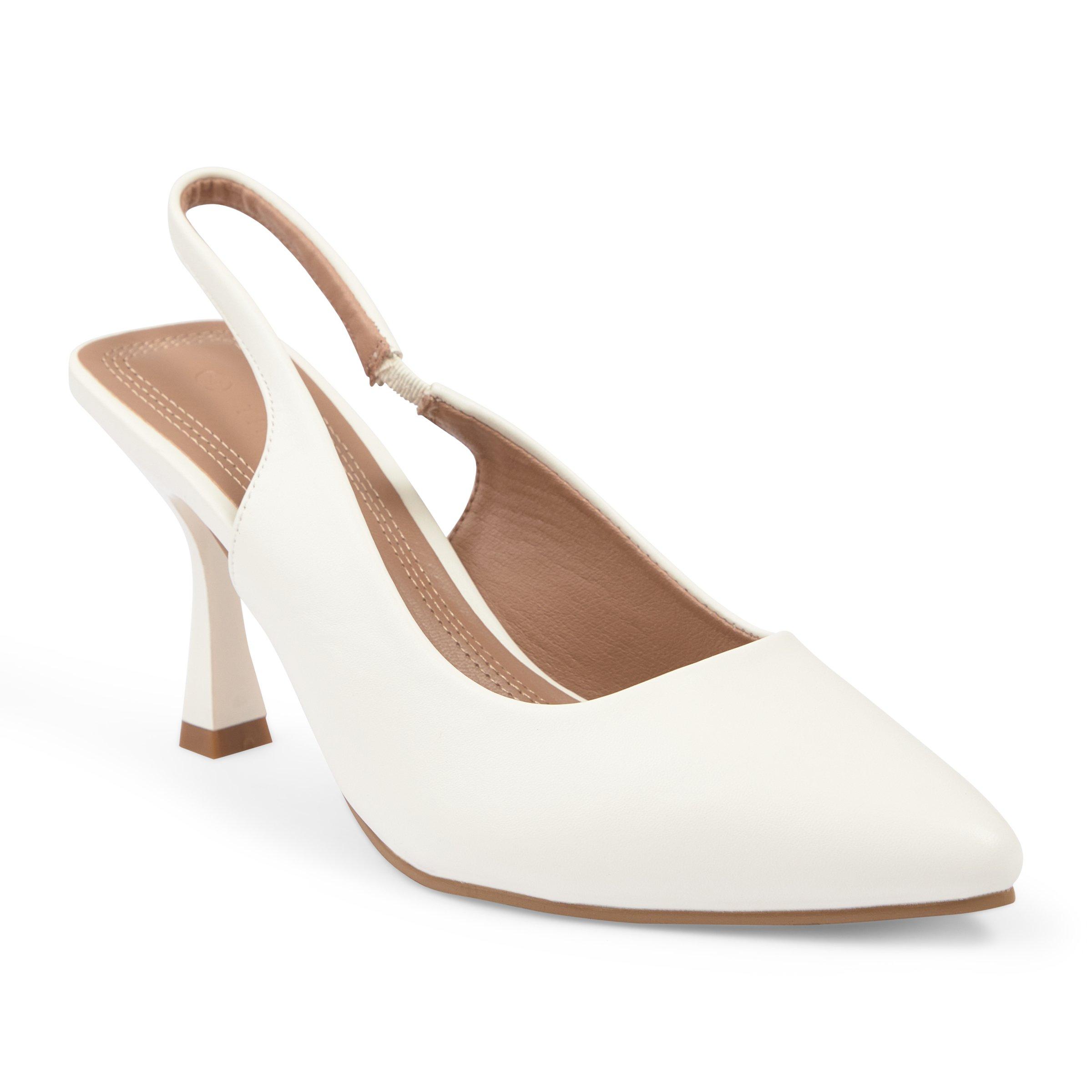 White slingback sale shoes uk