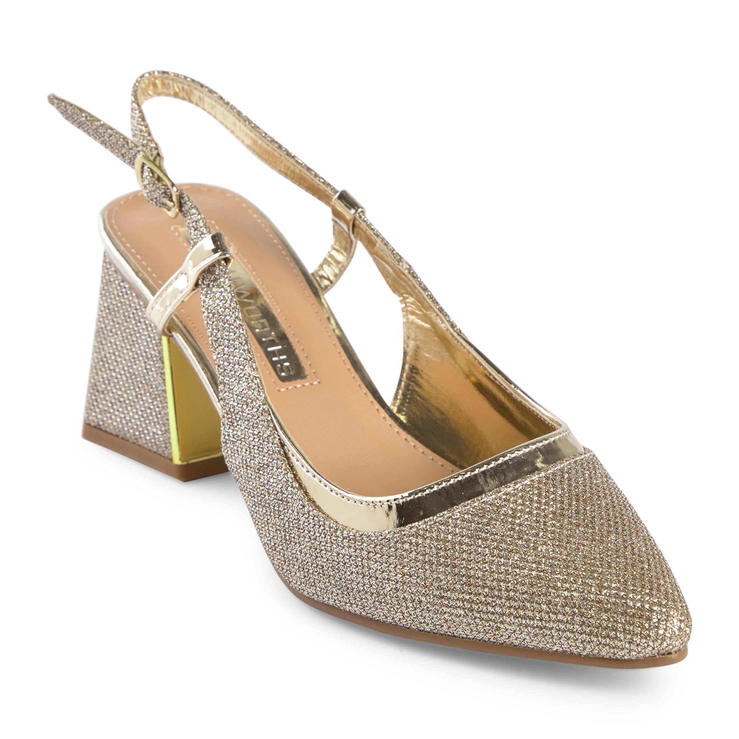 Gold Glitter Slingback Sandal 3109219 Truworths