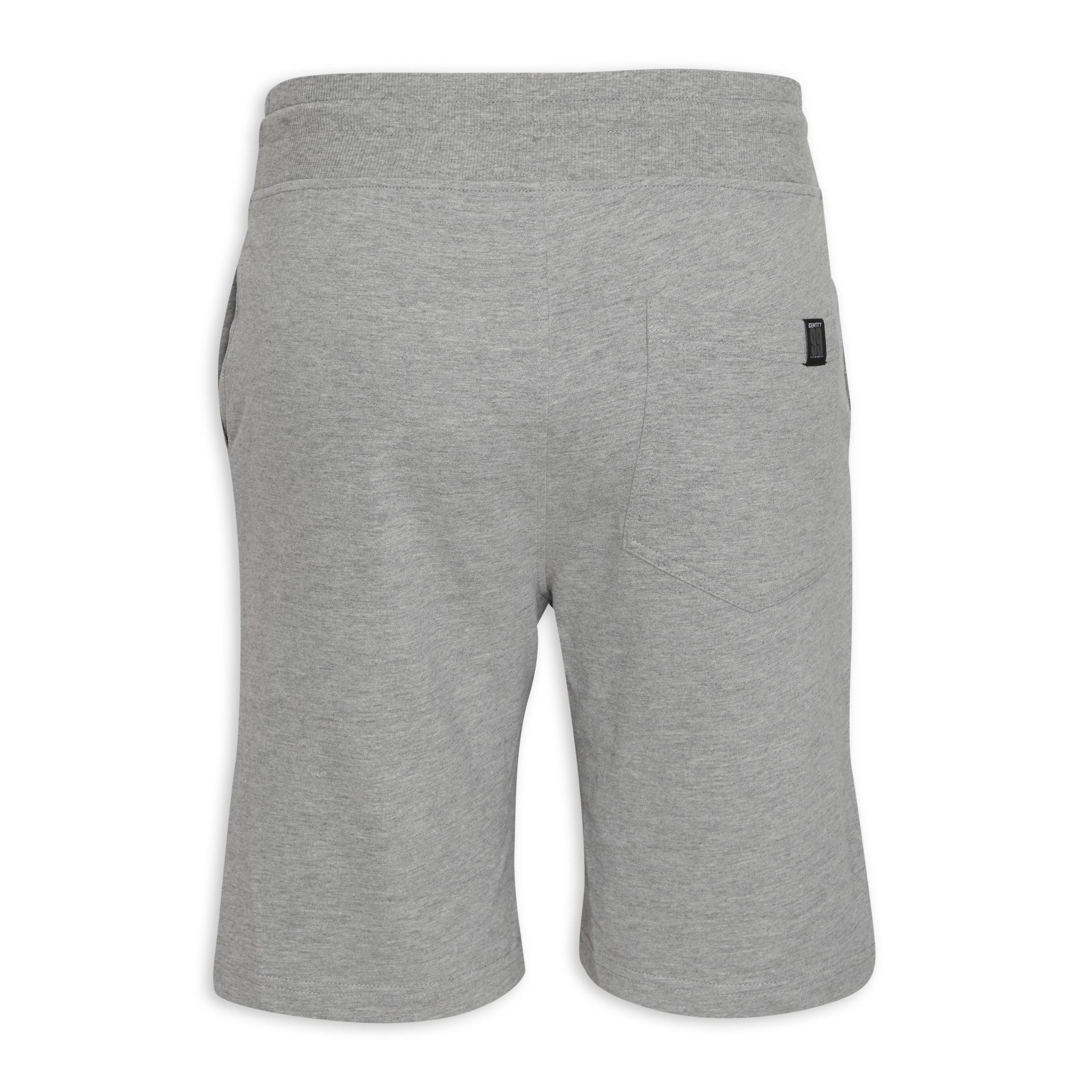 Gray jogger shorts deals