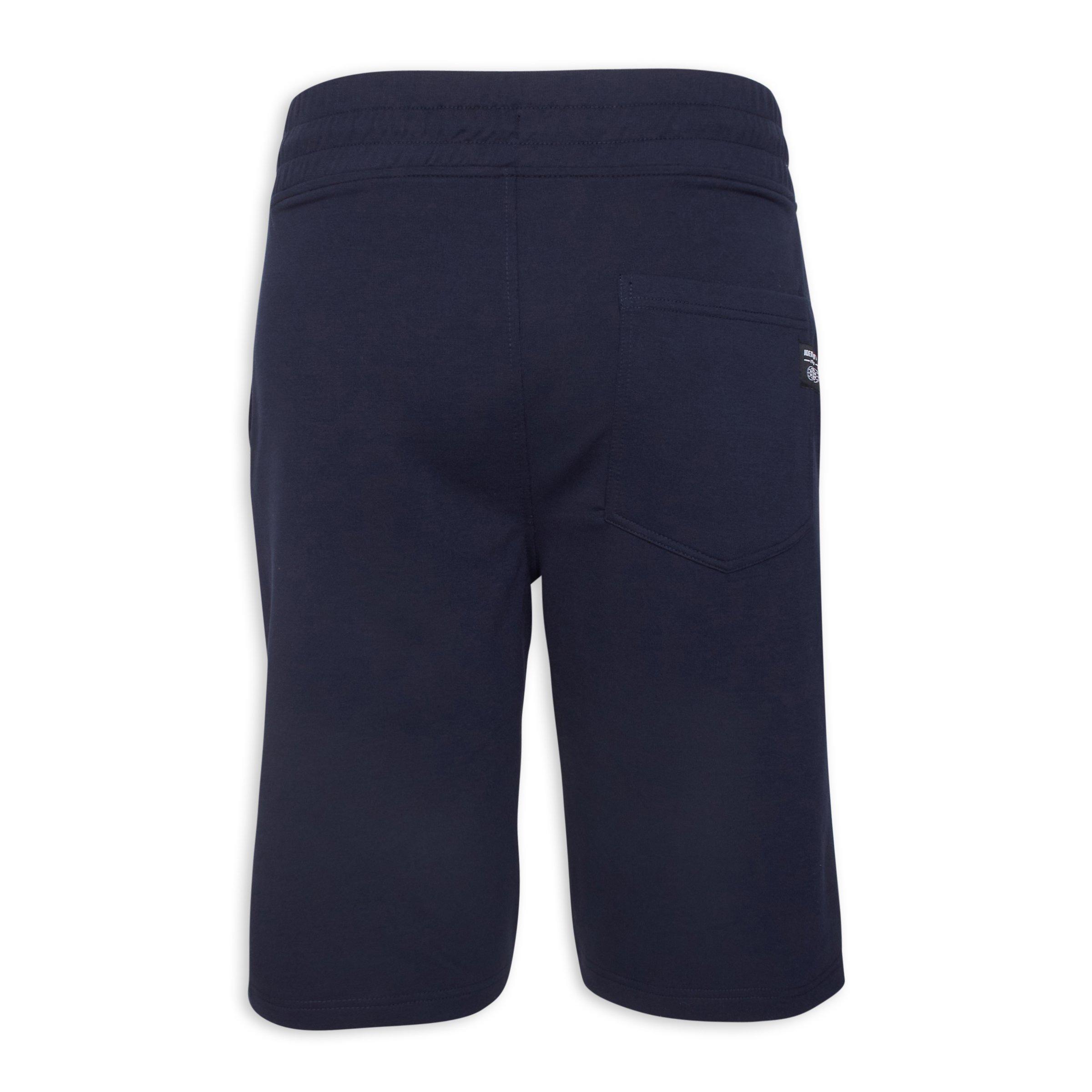 Navy jogger shorts hot sale