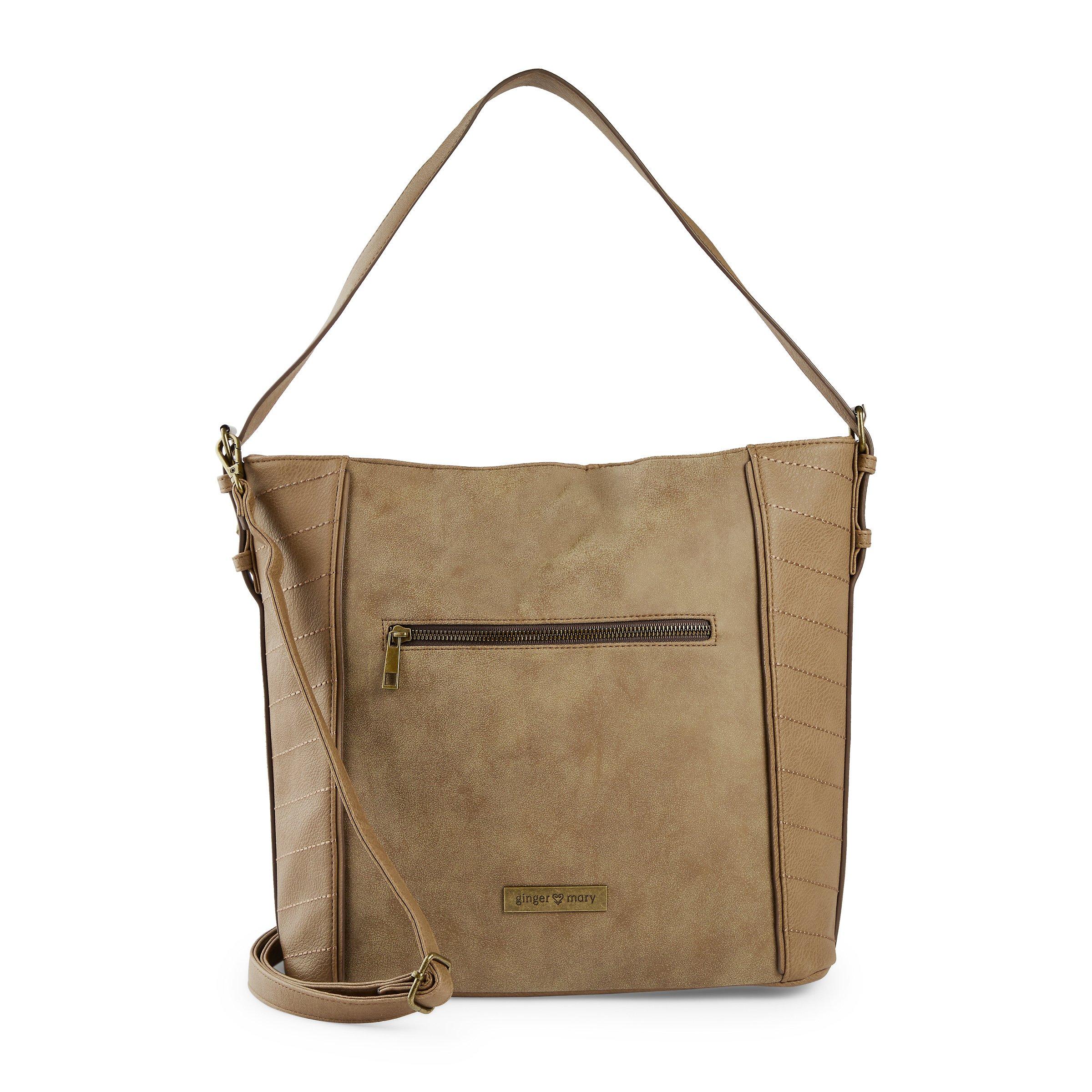 Taupe on sale hobo handbag