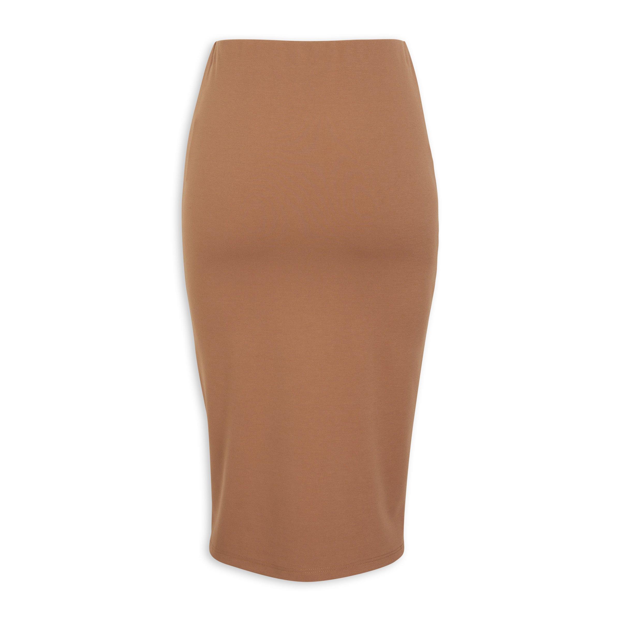 Tan on sale bodycon skirt