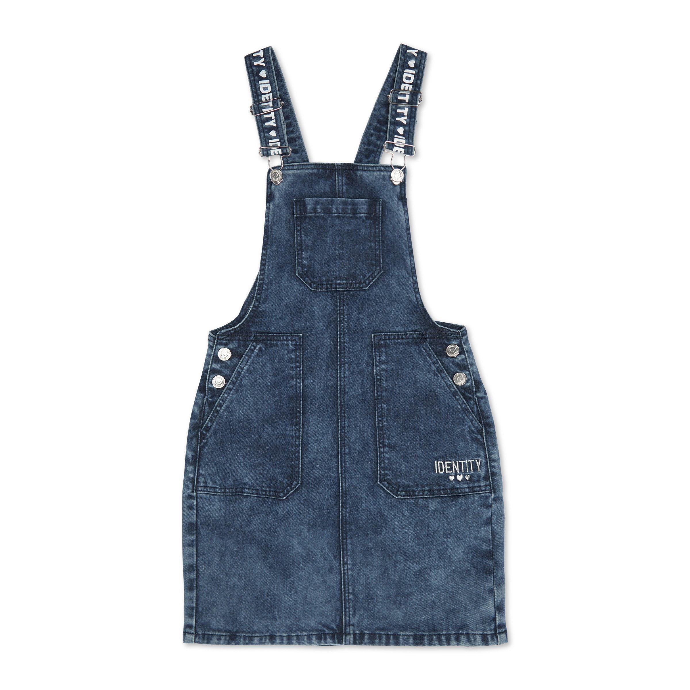 Next girls denim on sale pinafore