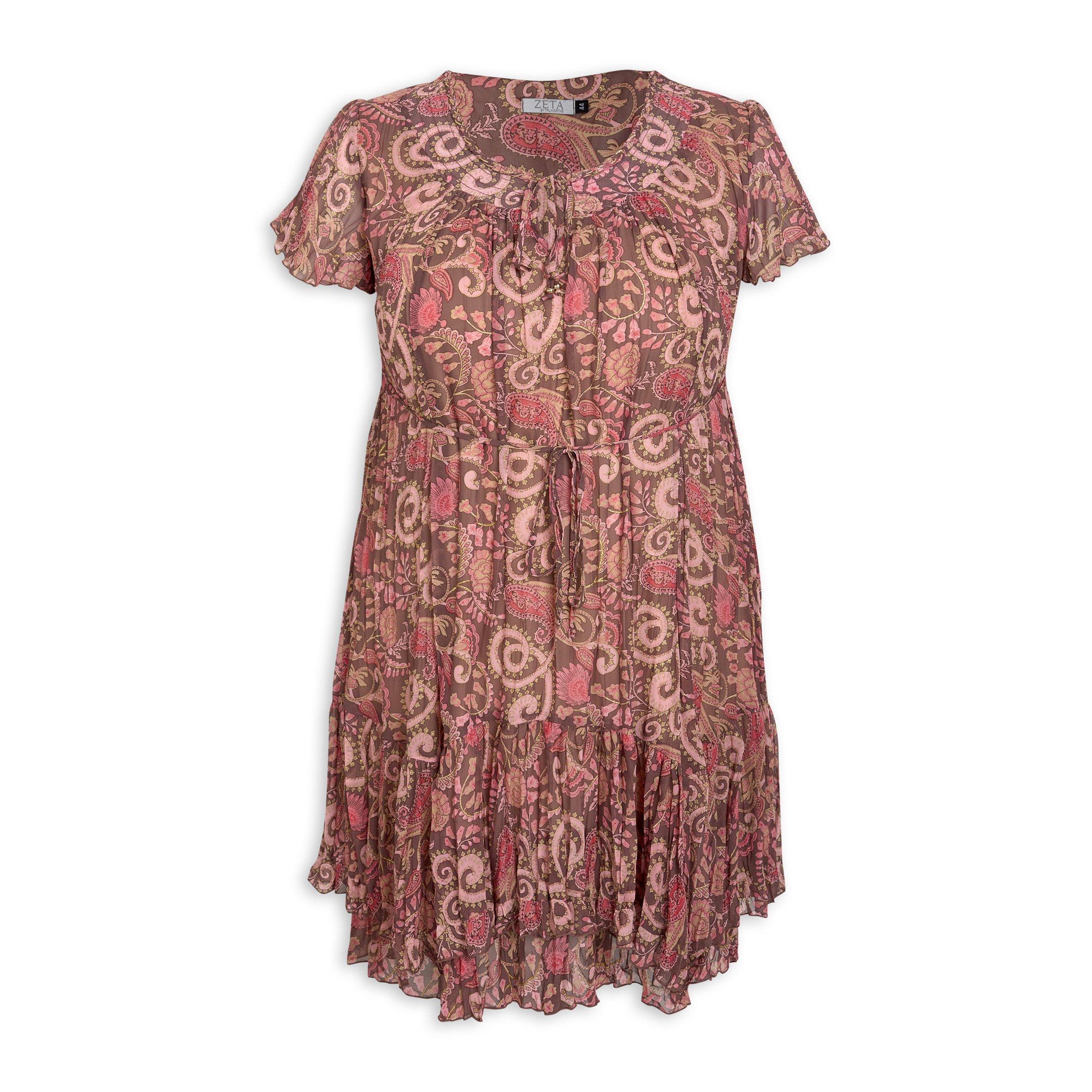 Printed Plus Size Tiered Dress 3109716 Zeta