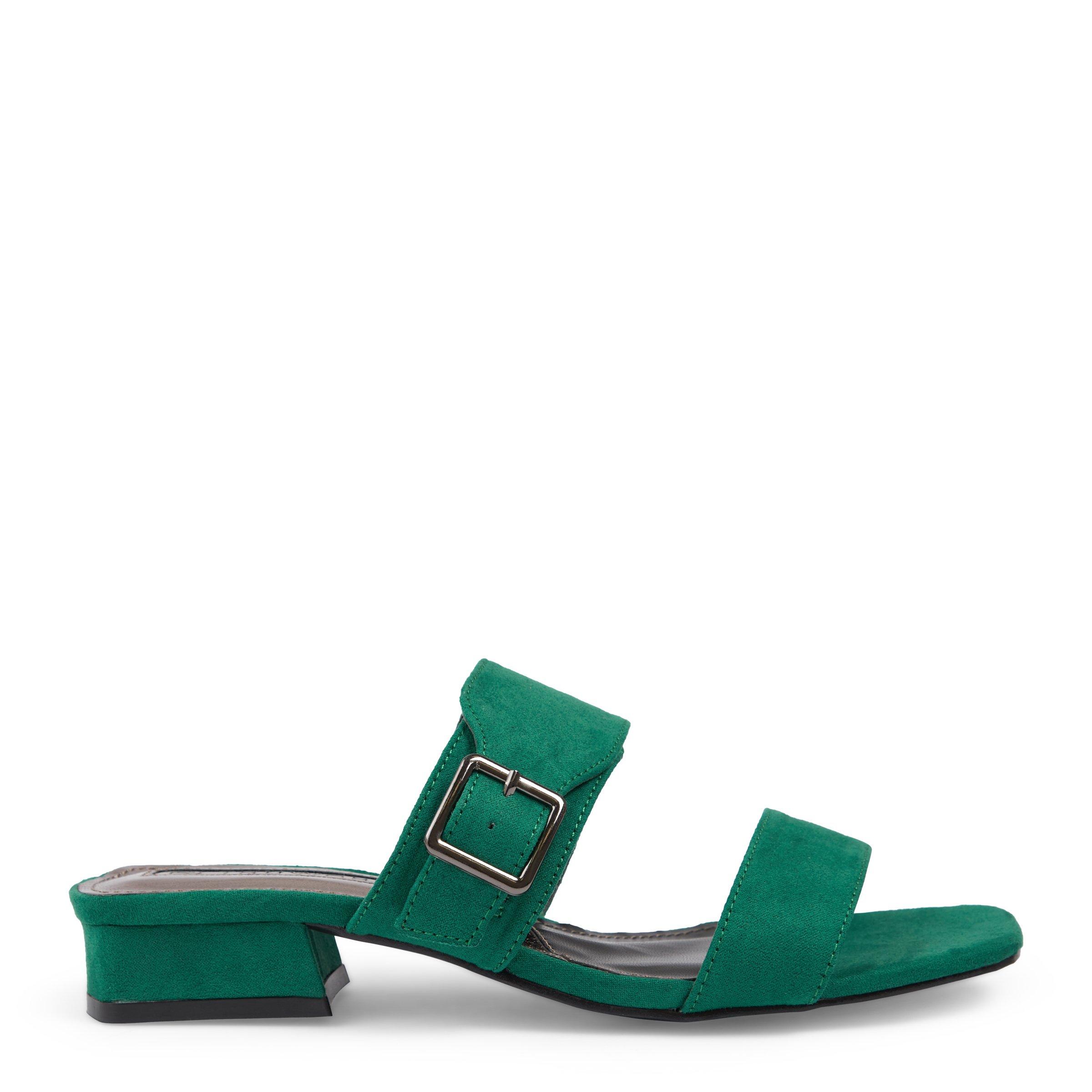 Green on sale mule sandals