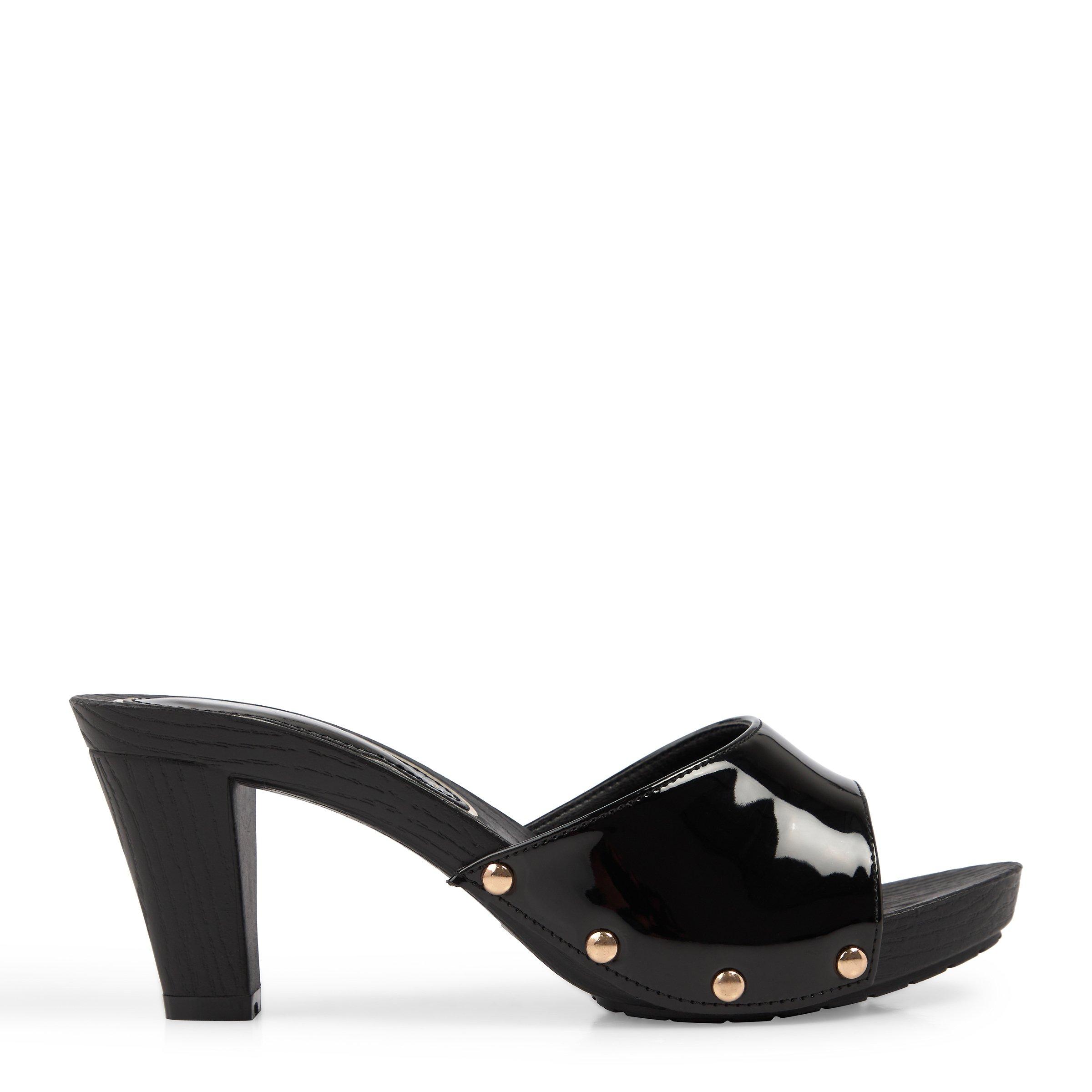 Black clearance mules heels