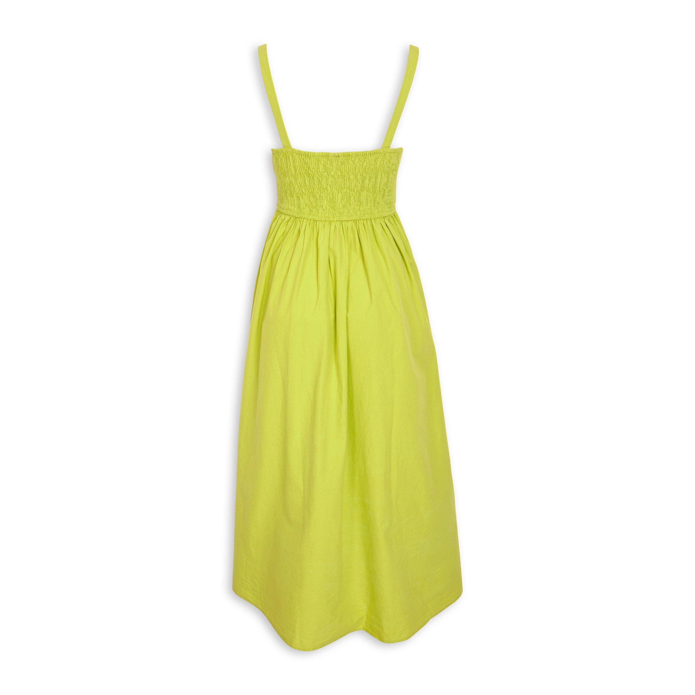 Lime Green Fit and Flare Dress 3110487 Truworths