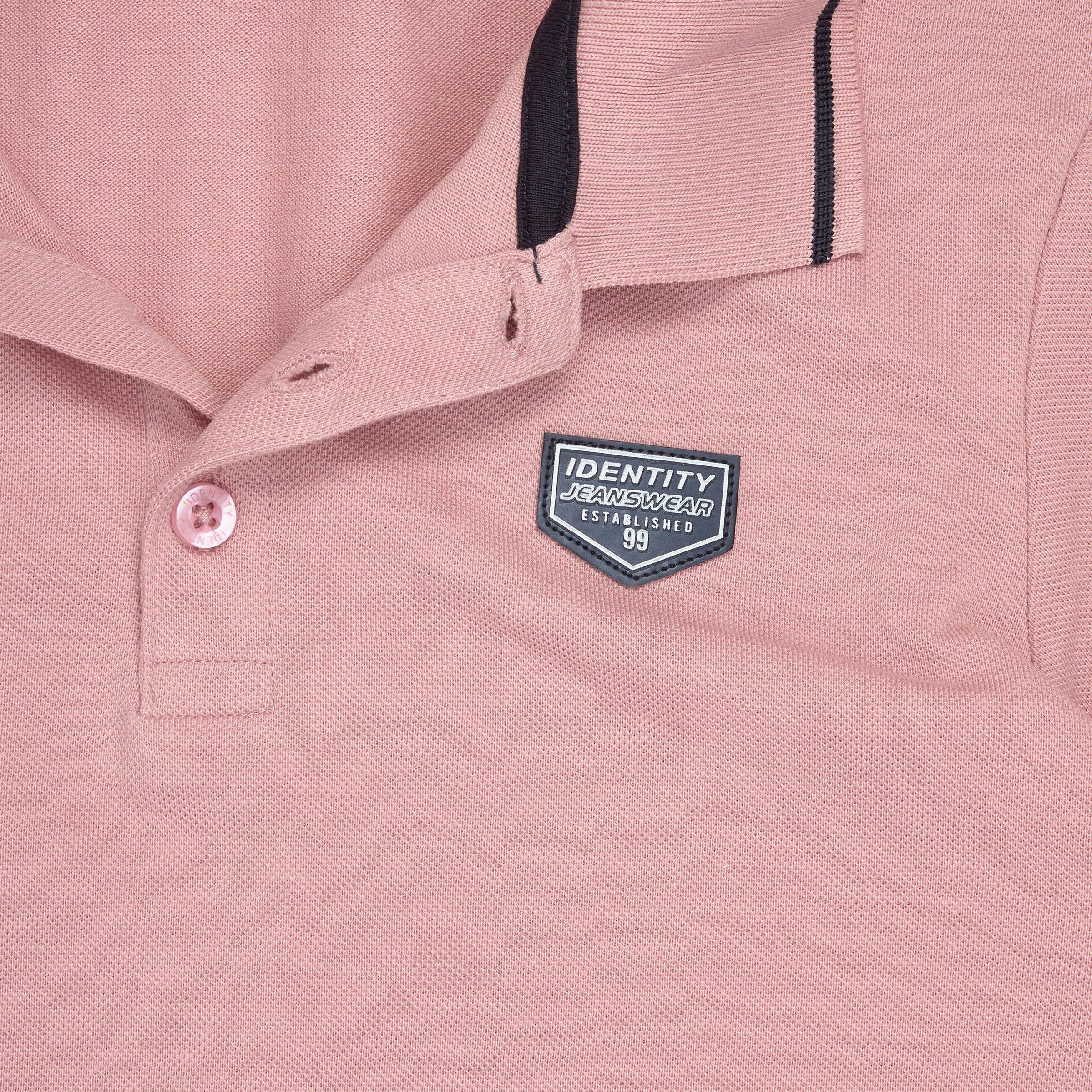 Boys pink polo deals