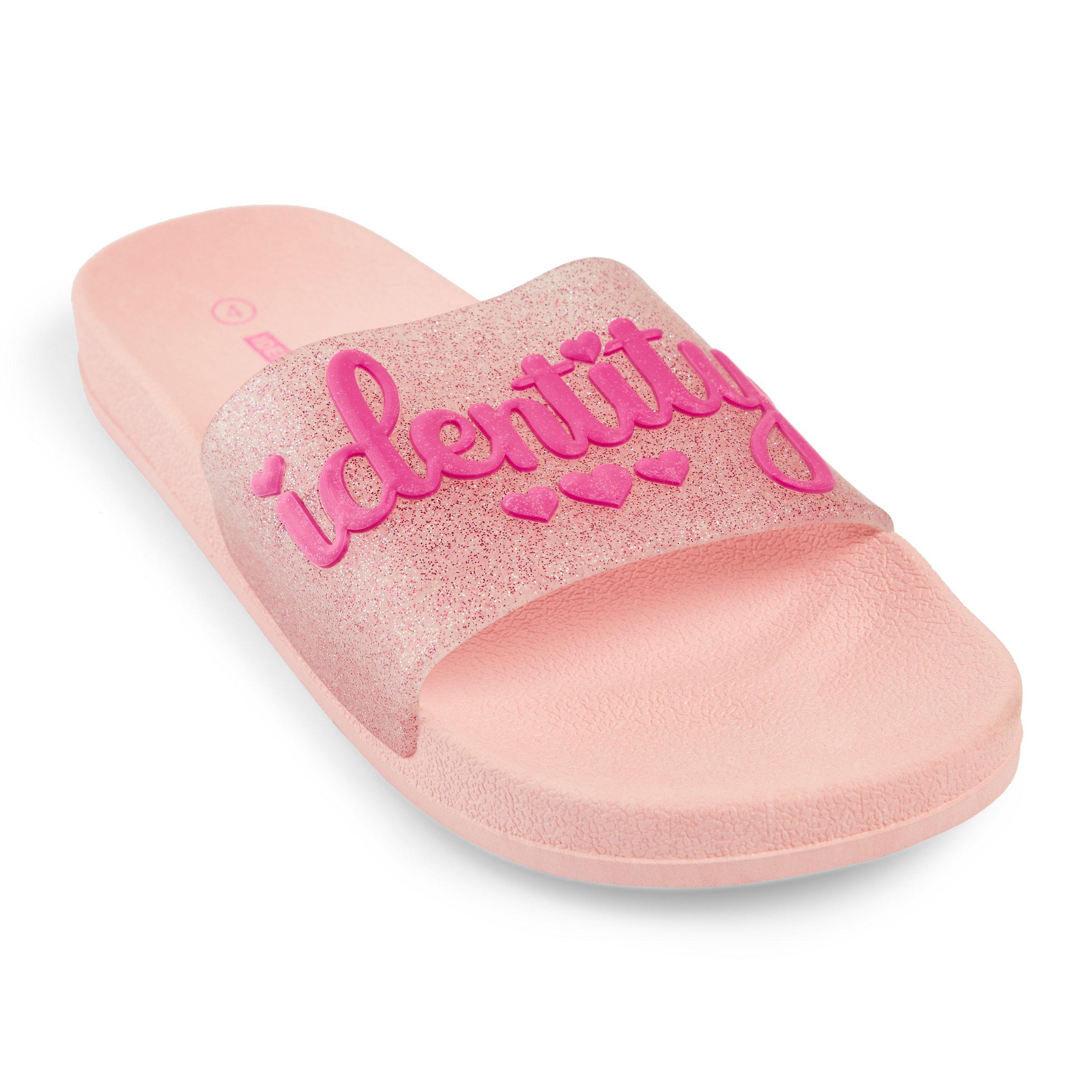 Girls Pink Pool Slides 3110582 Identity