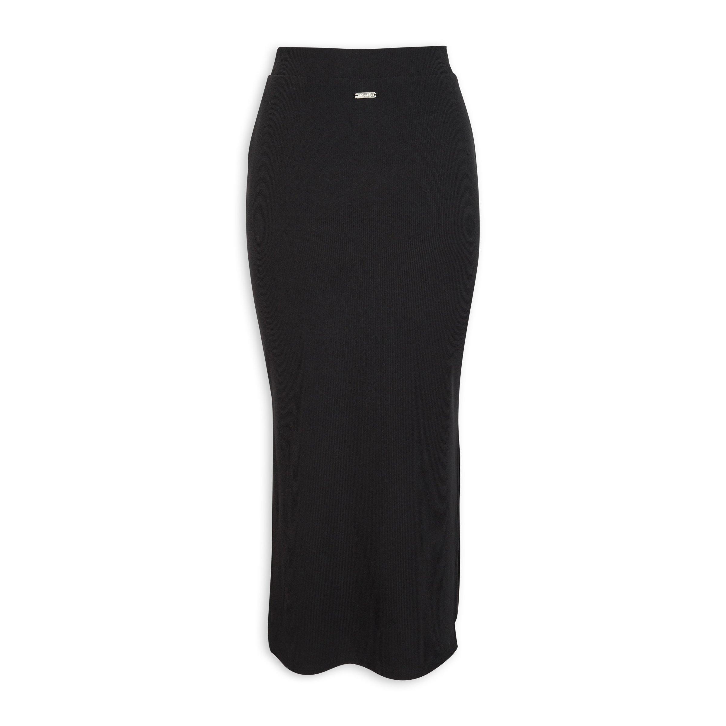 BLACK BODYCON SKIRT