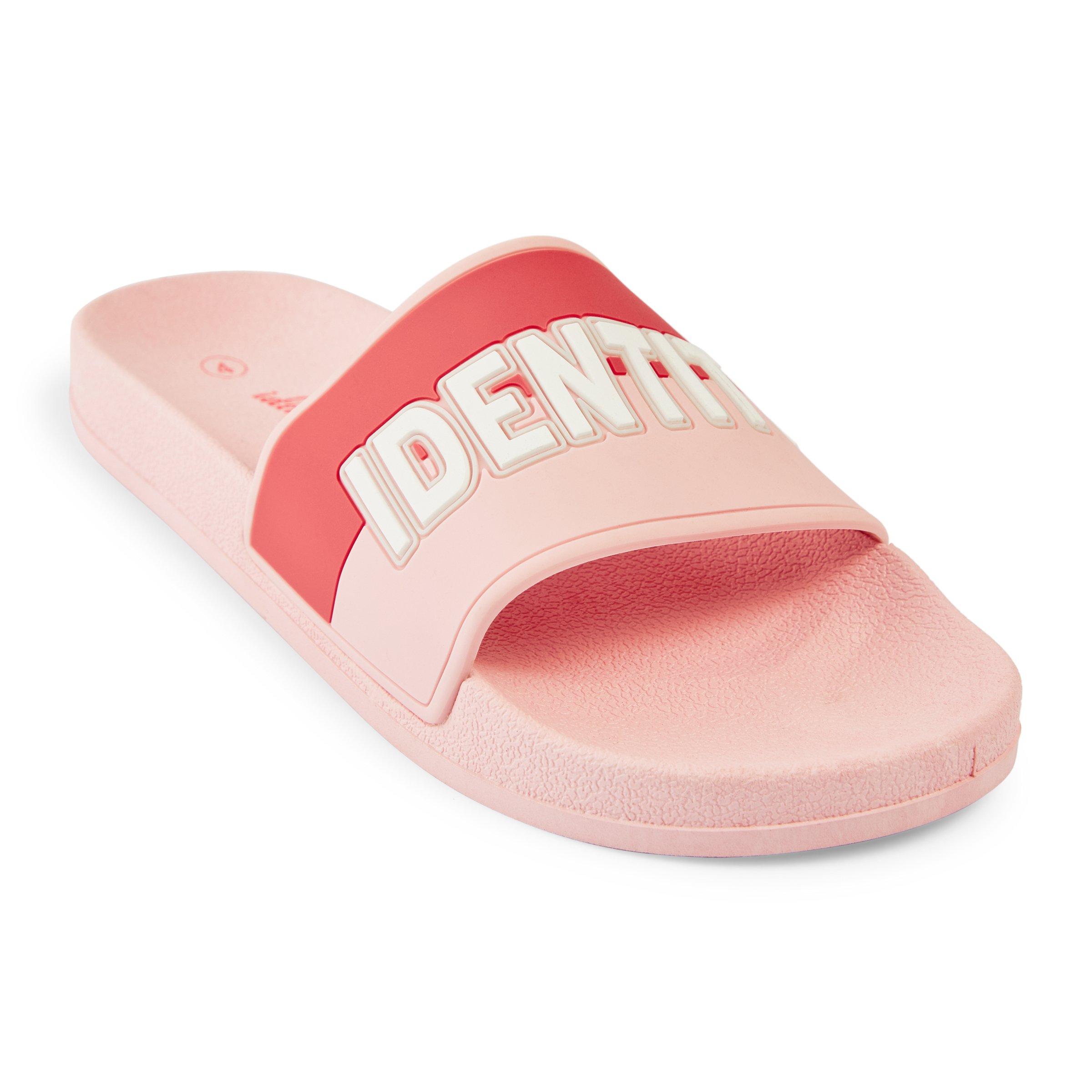 Girls Pink Pool Slides 3111015 Identity