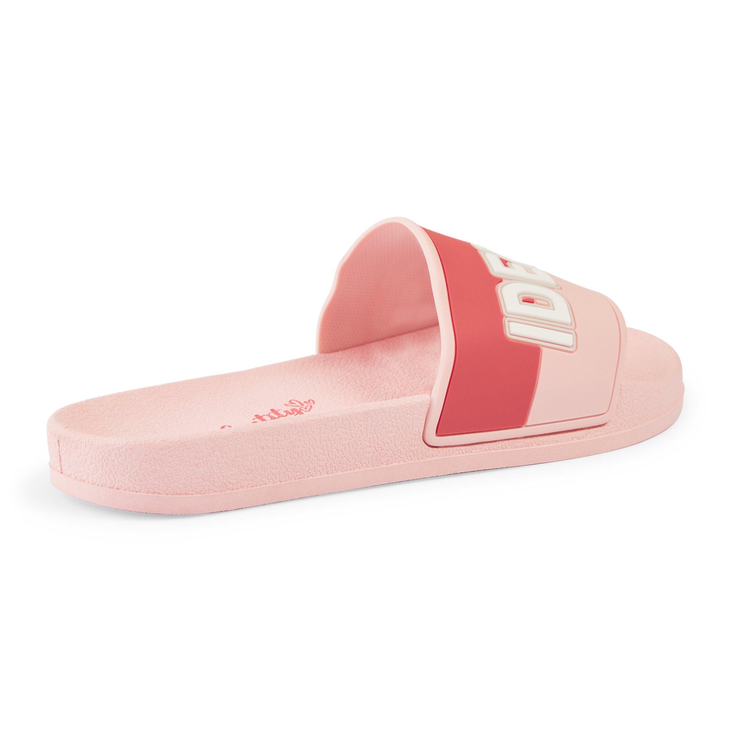 Girls Pink Pool Slides 3111015 Identity