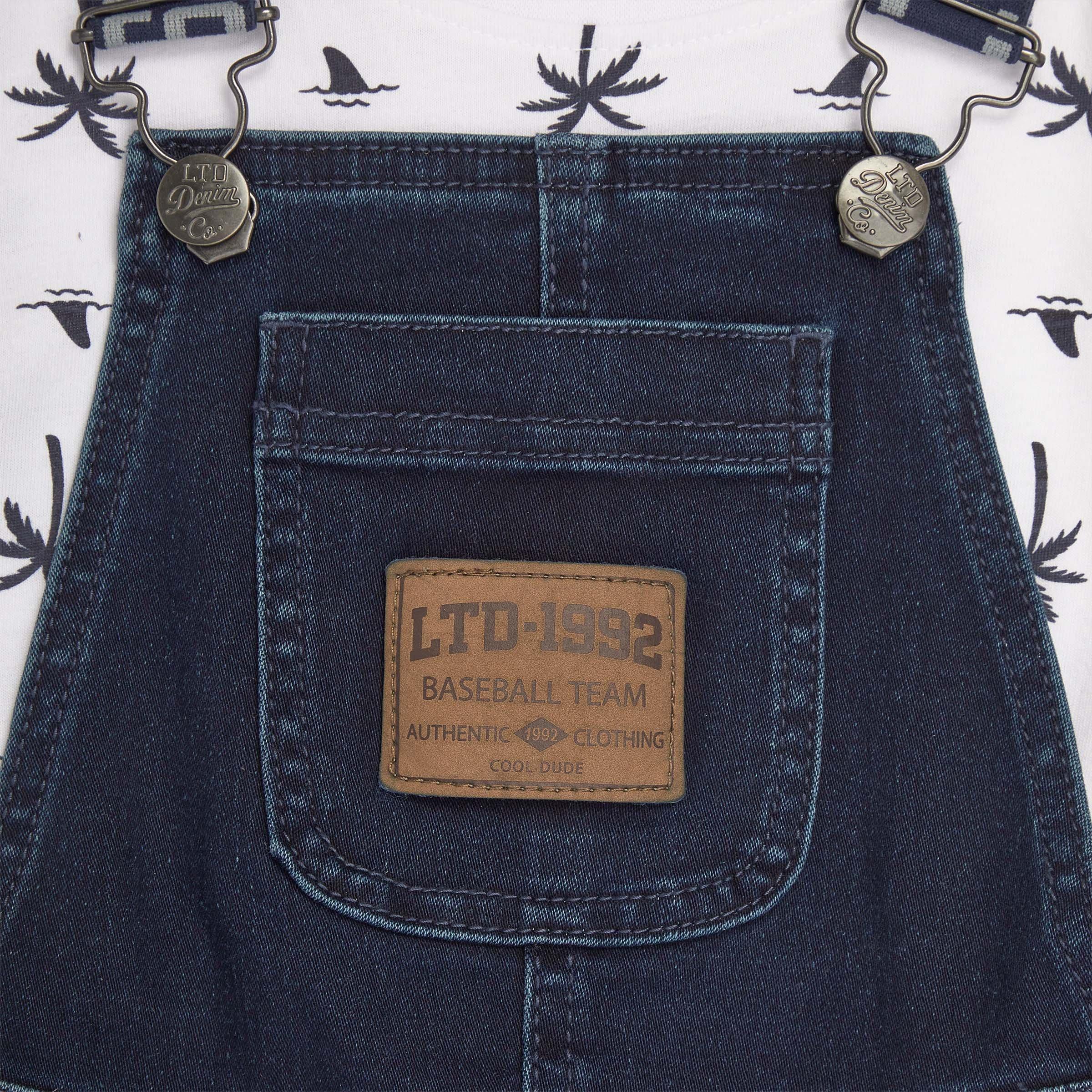 André natural indigo unisex denim dungarees – Atelier Tuffery