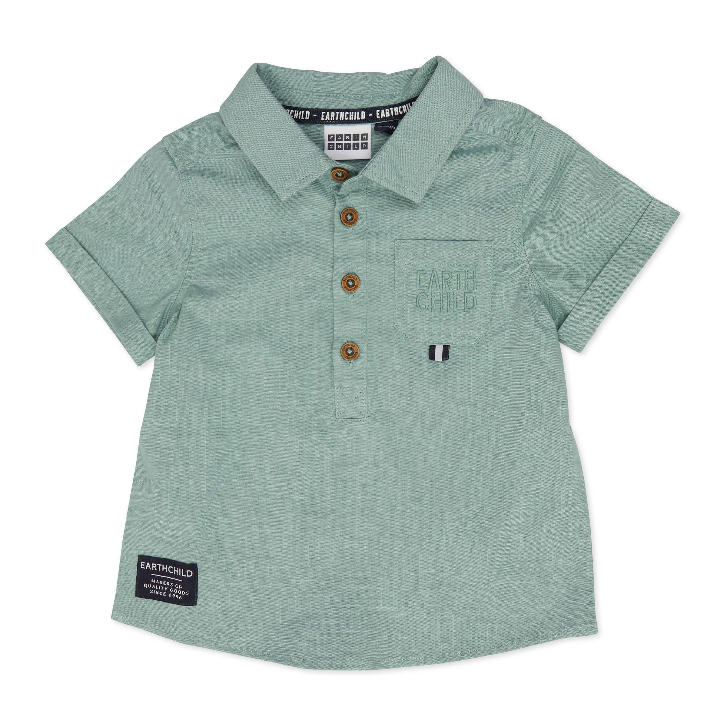 Baby Boy Sage Green Shirt 3111043 Earthchild