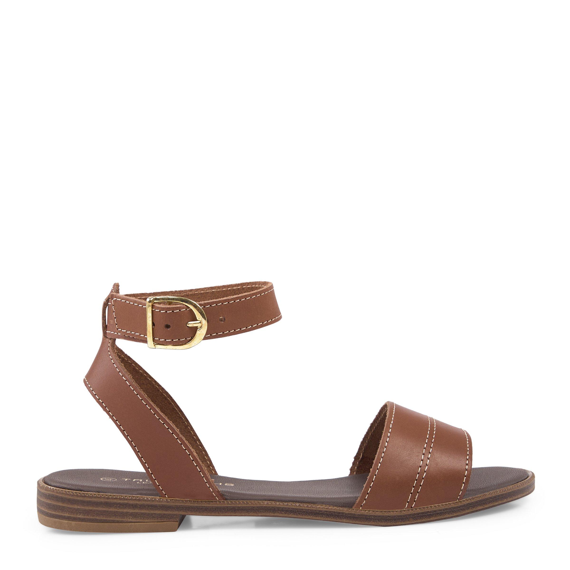 Tan strap sandals hot sale