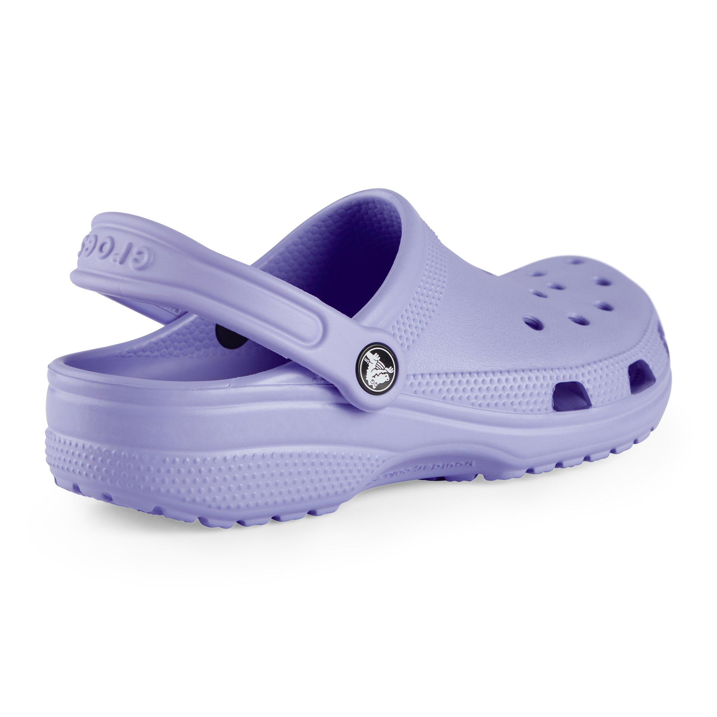 Blue and purple cheap crocs