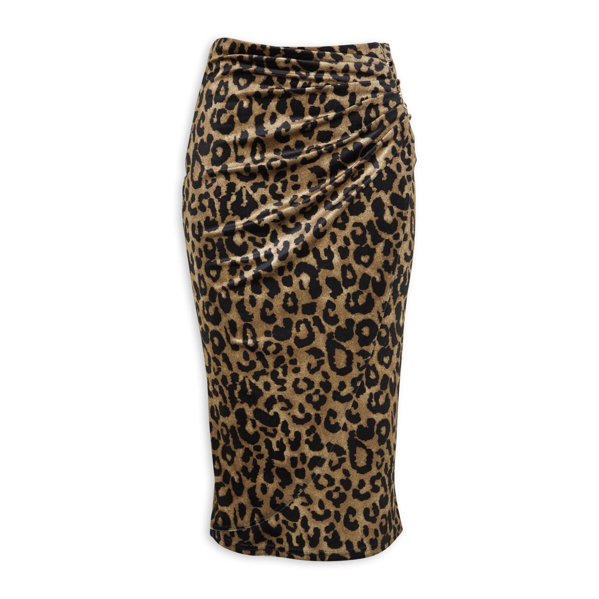 Bodycon leopard clearance skirt