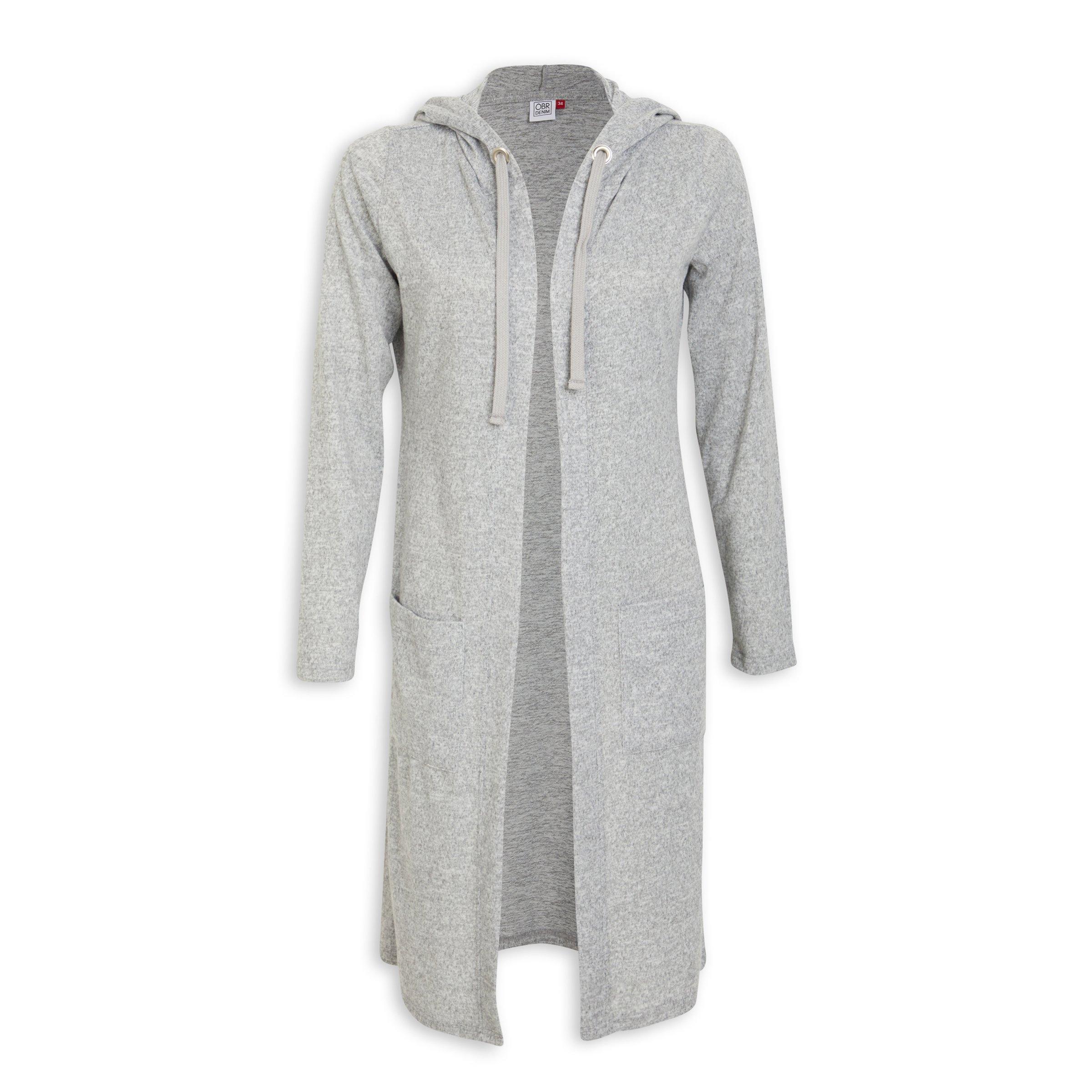 Grey hotsell hooded cardigan