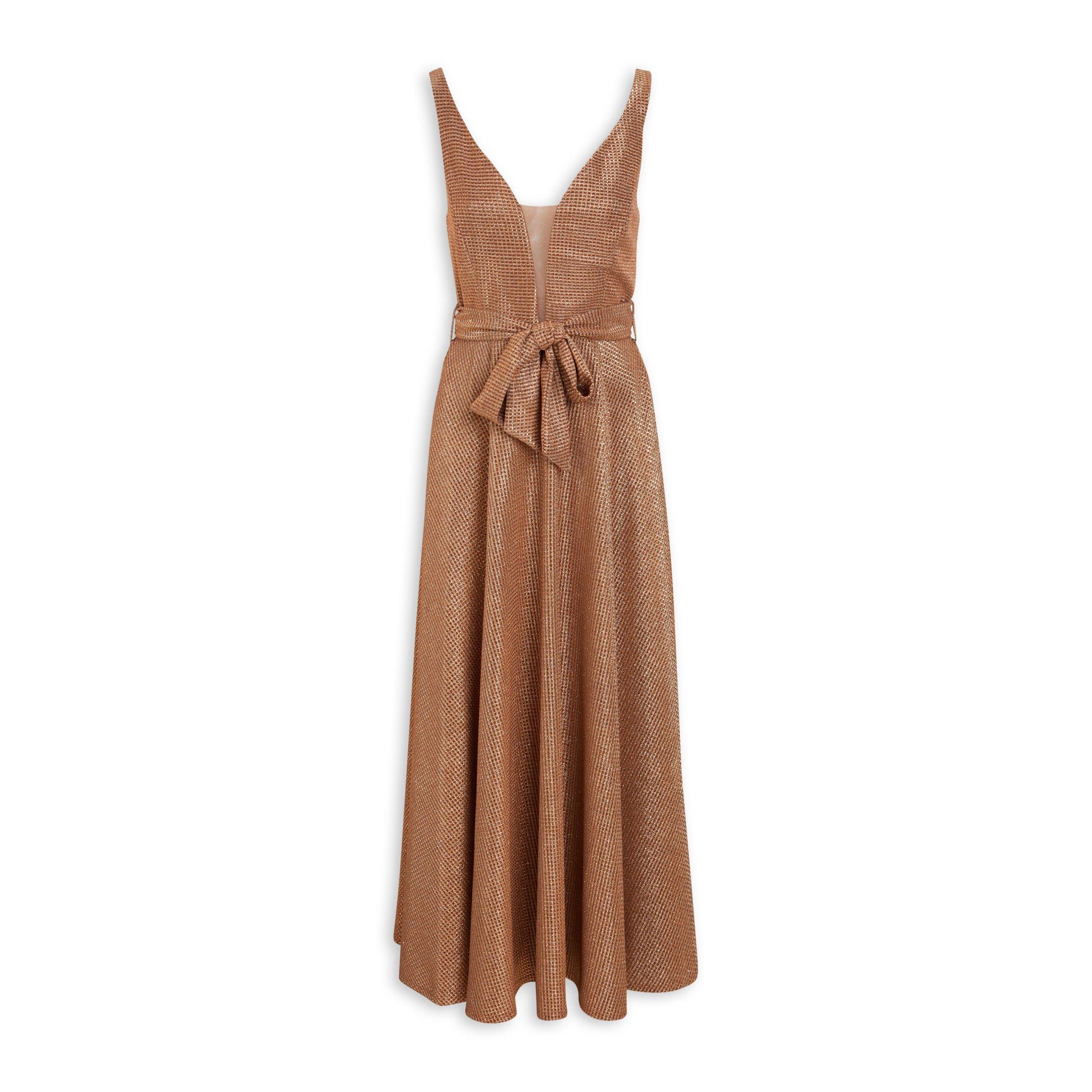 Copper Textured Shimmer Dress (3111949)