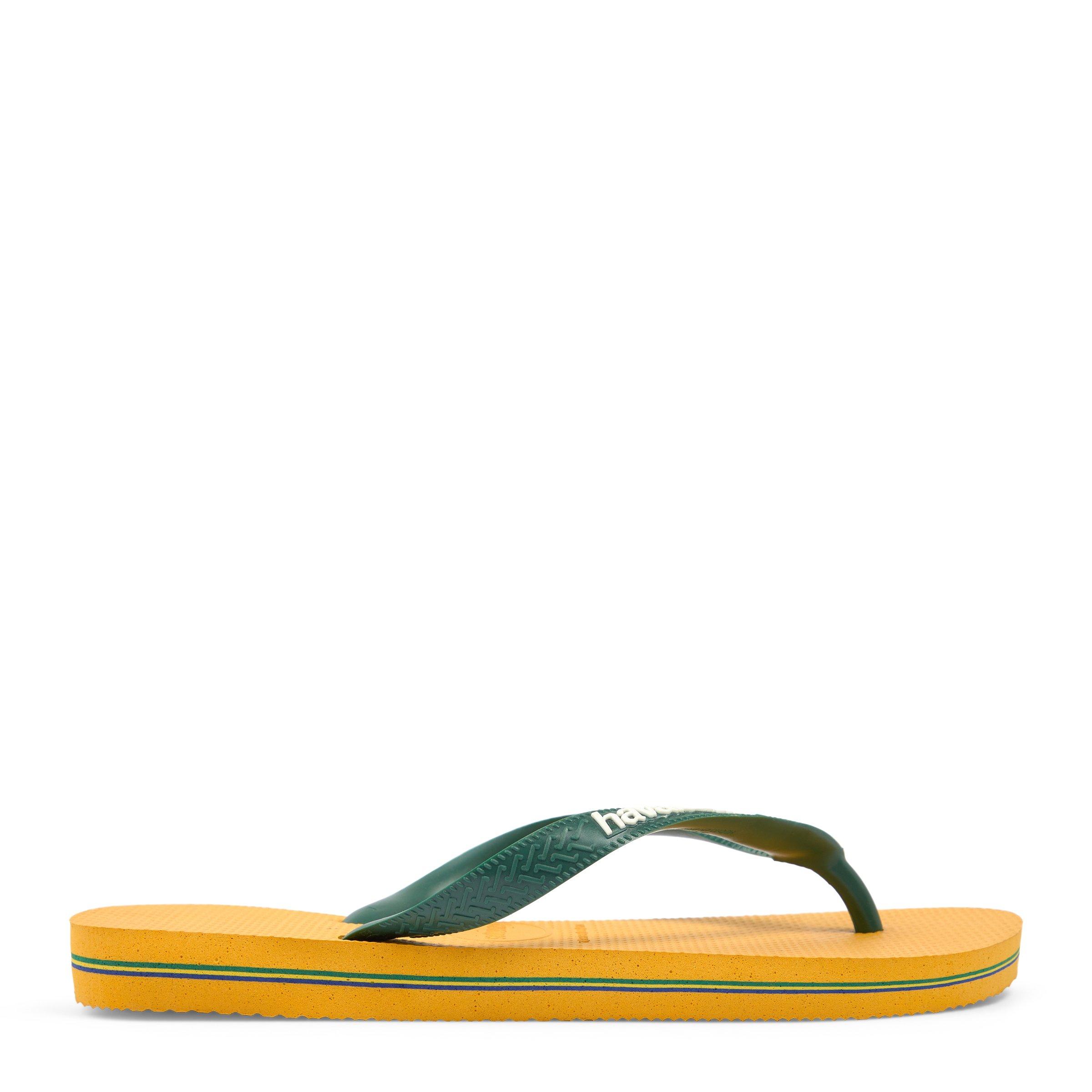 Havaianas Brazil Logo Flip Flops Yellow