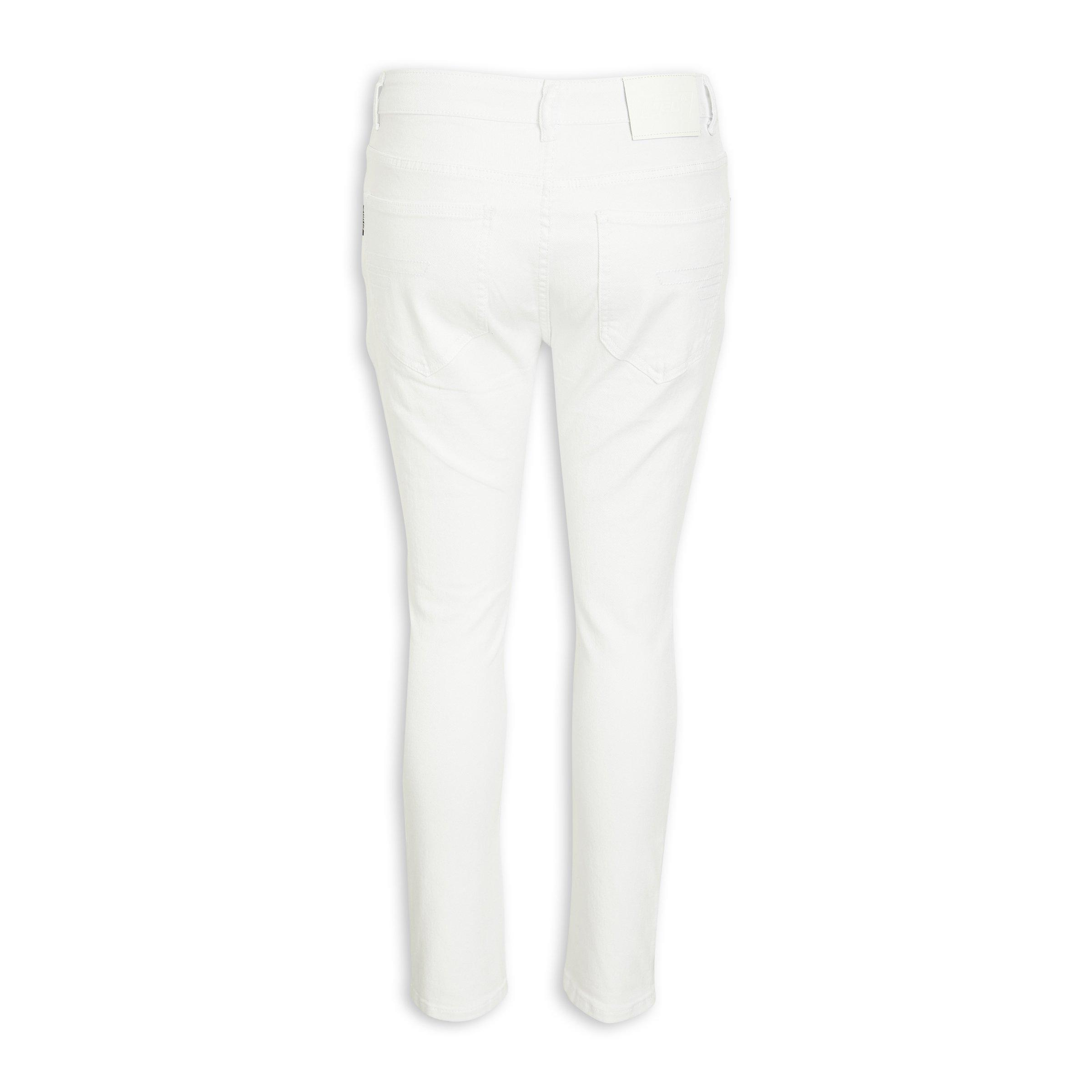 White Ripped Skinny Jeans (3113051)