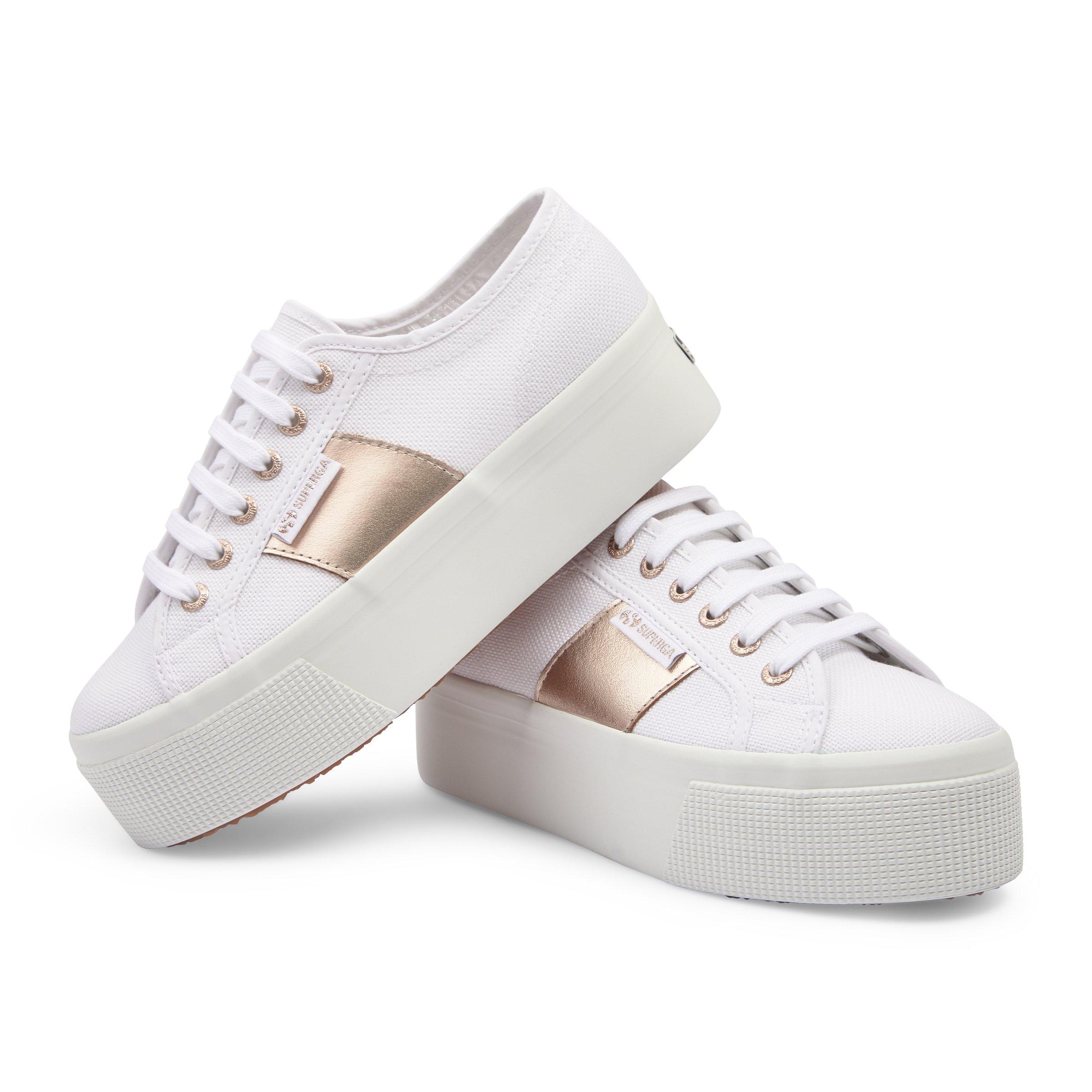 Superga metallic platform clearance sneaker